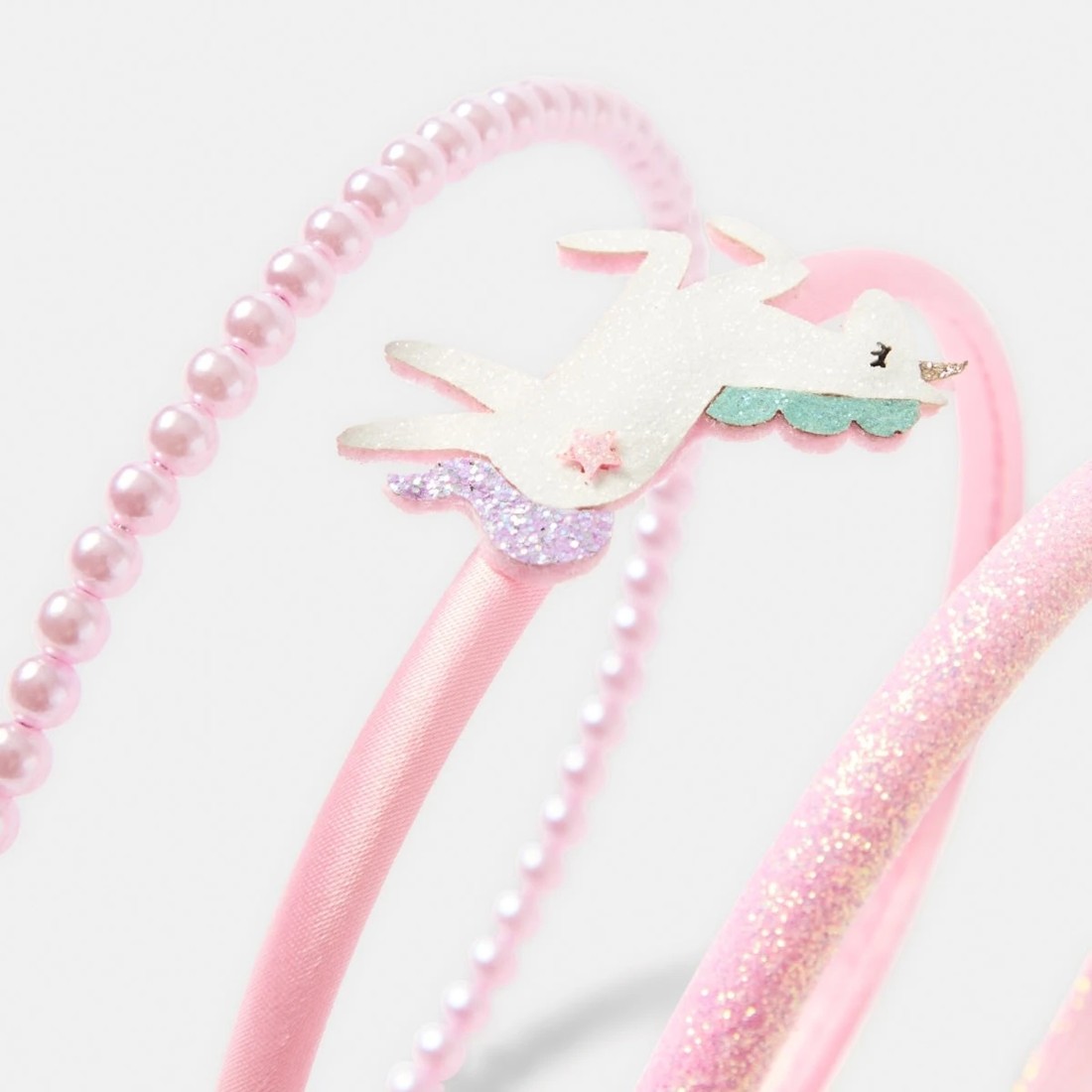 3 3 Pack Unicorn Headbands - Pink, 3 of 4