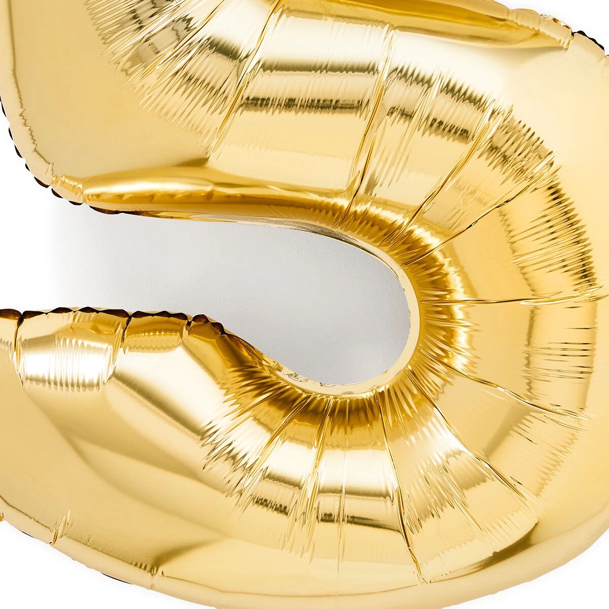 2 Gold Look Giant Number 5 Foil Balloon, 2 of 5