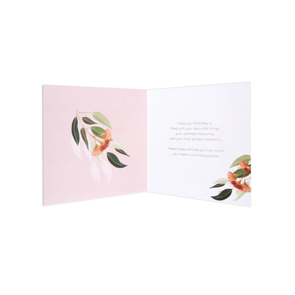 2 Hallmark Birthday Card - Australian Spirit Among The Gum Trees Pink, 2 of 3