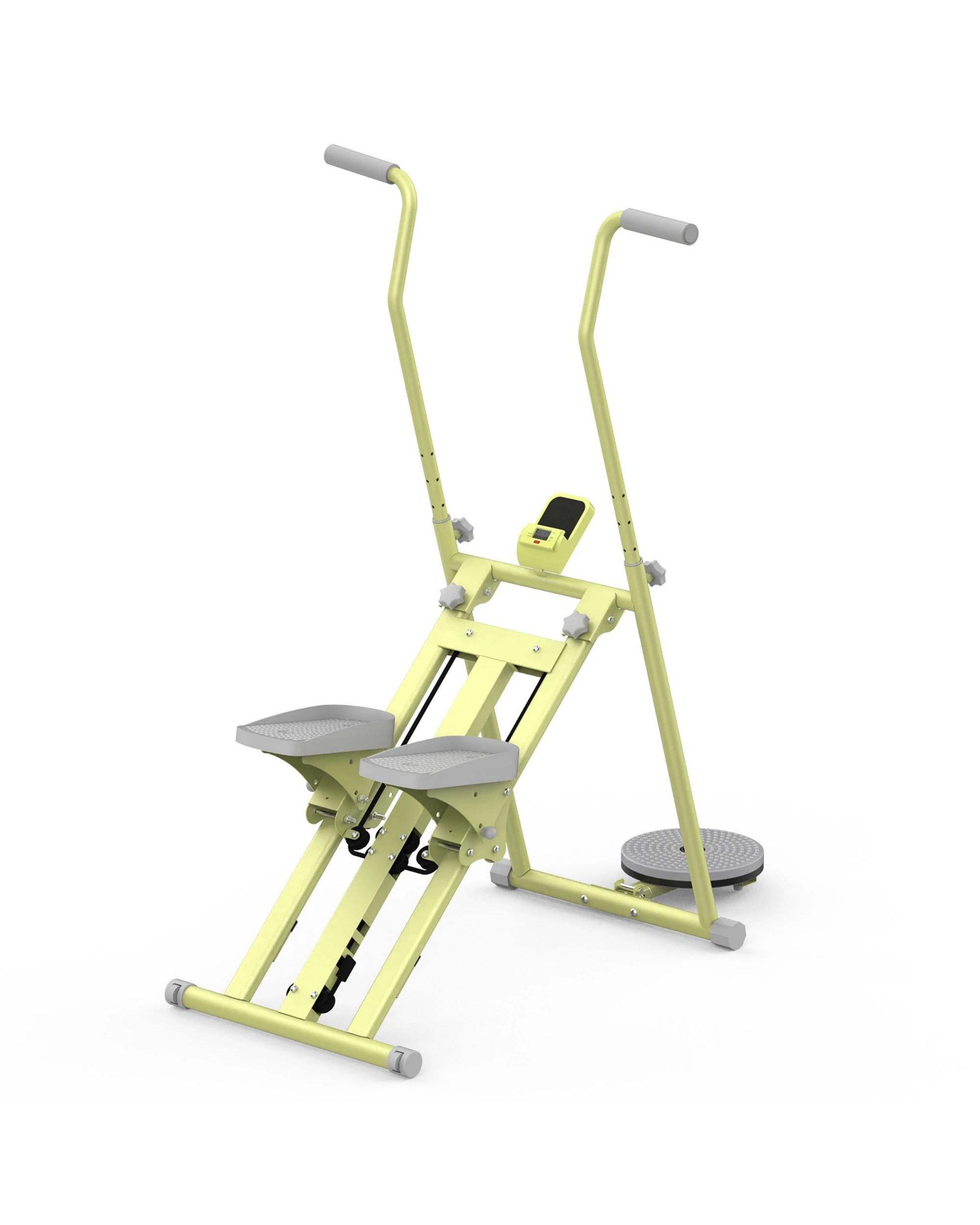 1 Advwin Vertical Climber Exercise Machine Adjustable Stair Stepper Yellow&Green, 1 of 6