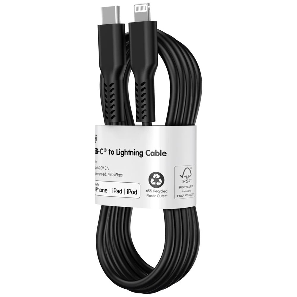 6 Keji USB-C to Lightning Cable 1m Black, 6 of 7