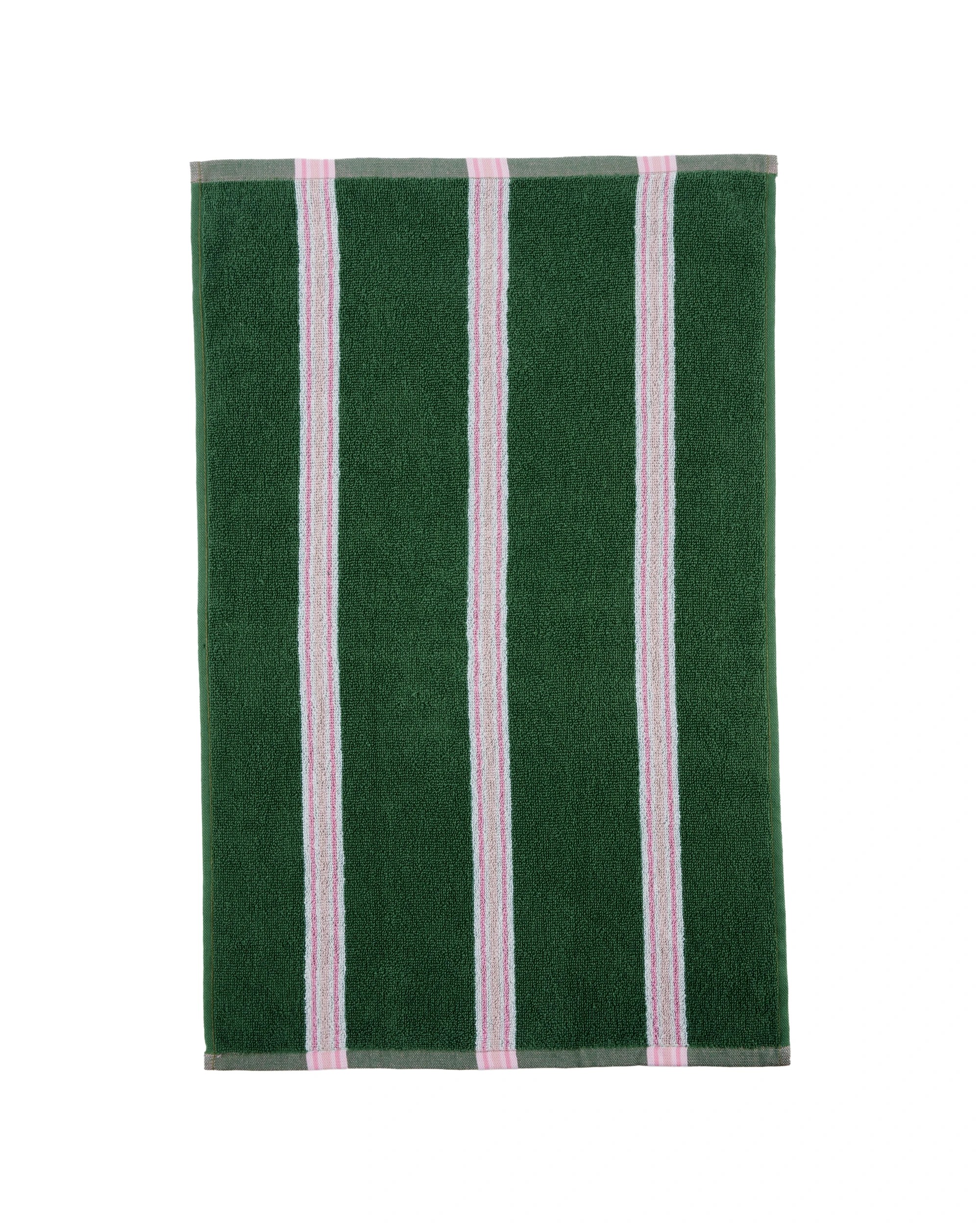6 4 Pack Pink Stripe Terry Tea Towels, 6 of 7