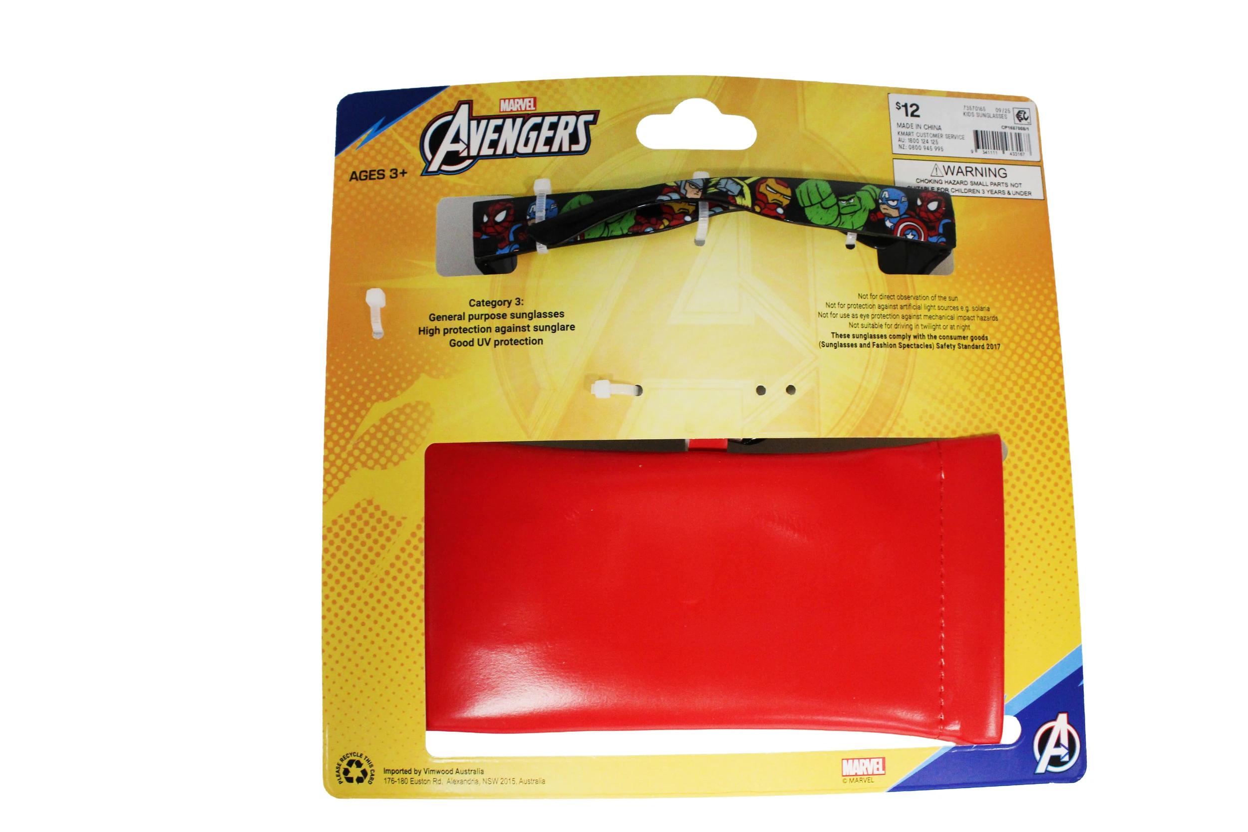 2 Marvel Avengers License Children's Sunglasses and Case Set Marvel, 2 of 8