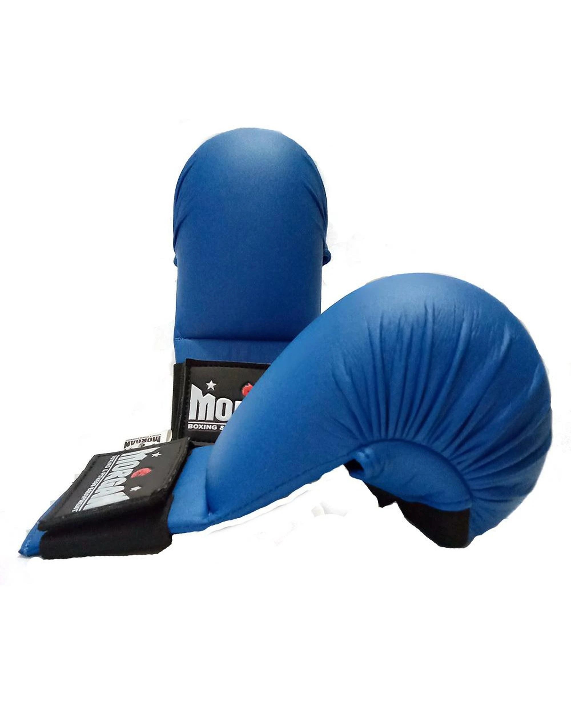 2 Morgan Wkf Style Karate Gloves Small - Blue, 2 of 5