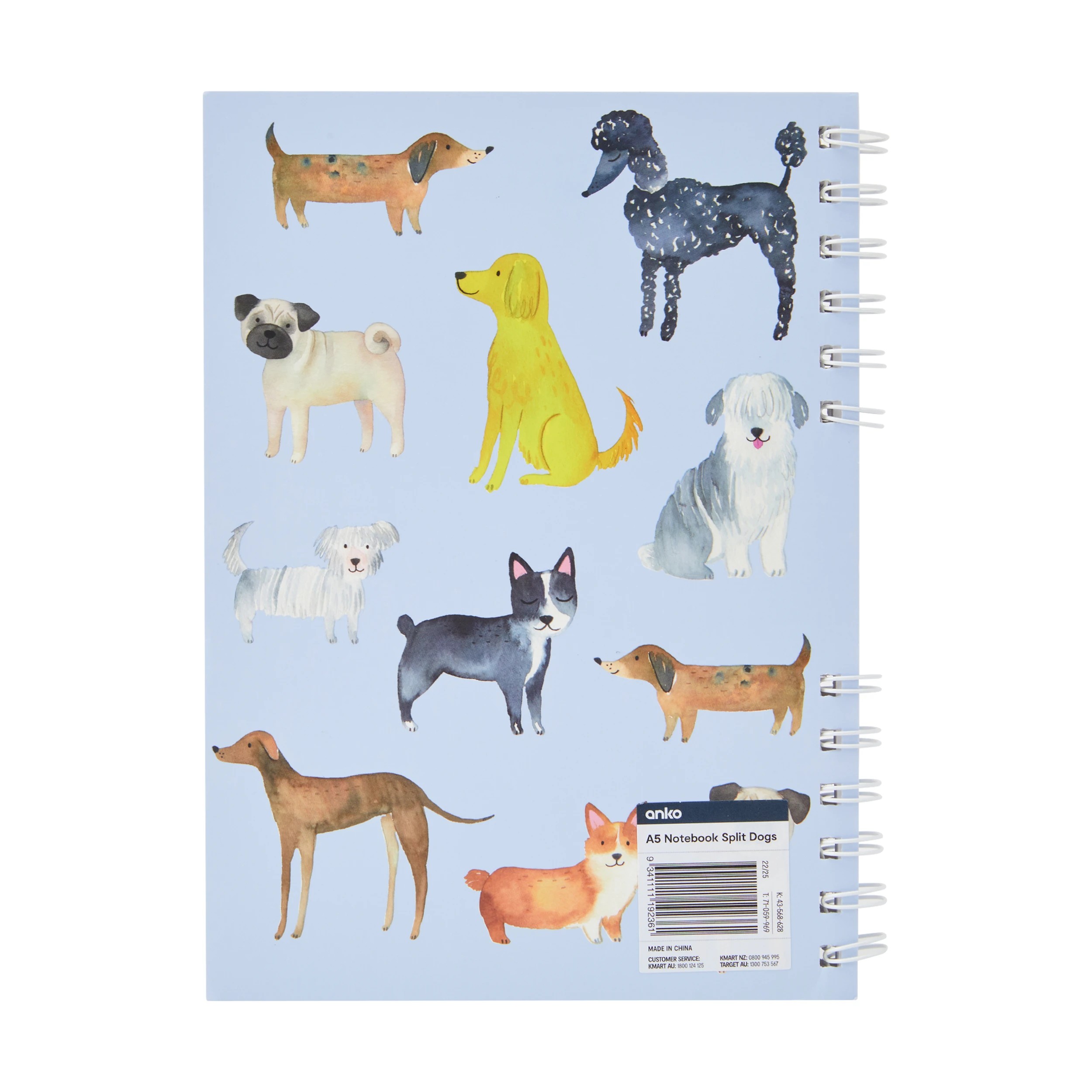 4 A5 Notebook - Split Dogs, 4 of 4