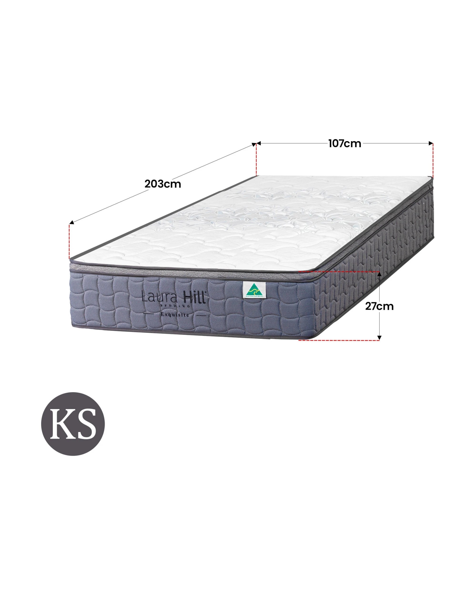 3 Laura Hill Exquisite Australian Made King Single Premium Mattress, 3 of 3