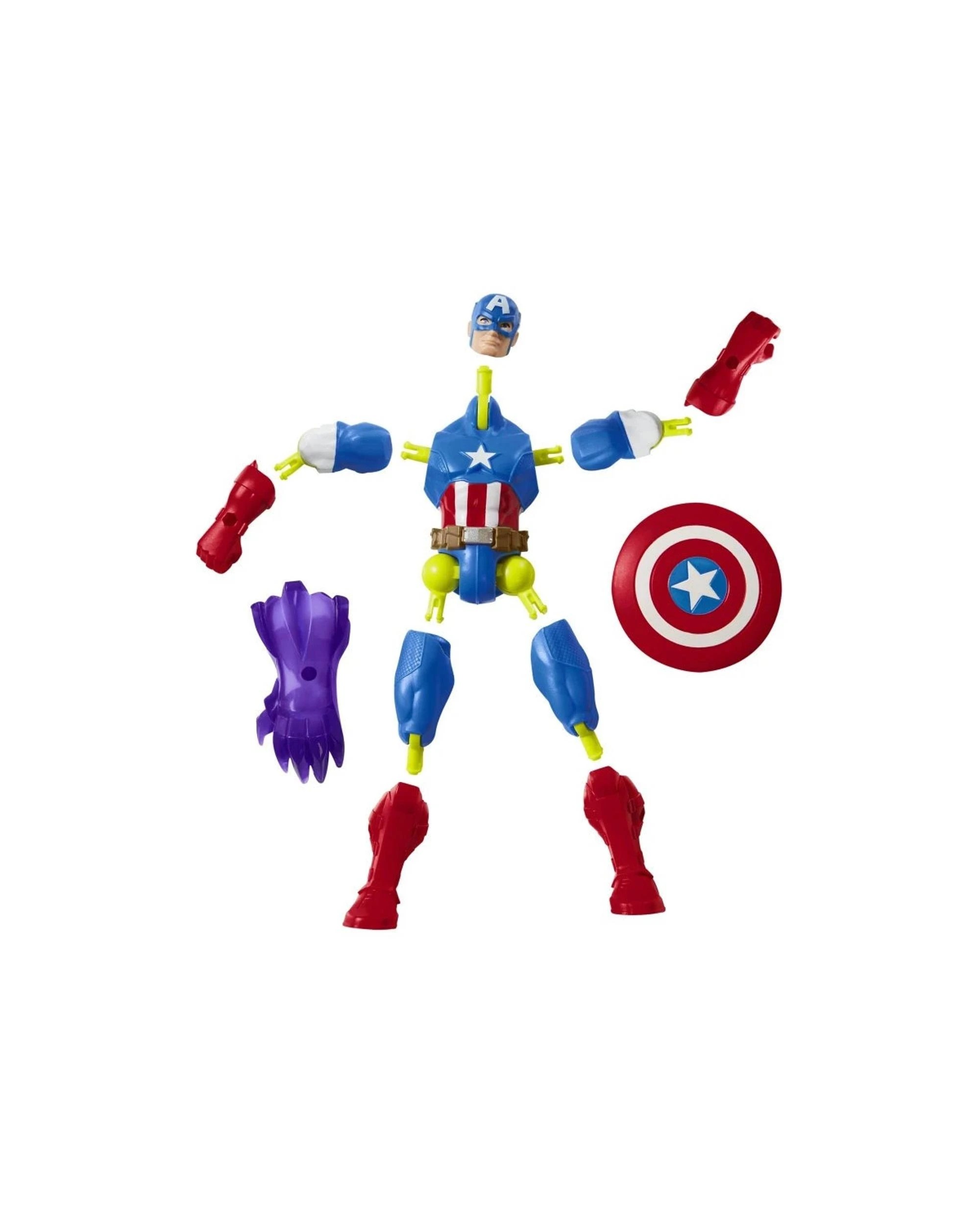 4 MixMashers Marvel Avengers Captain America Action Figure, 4 of 8