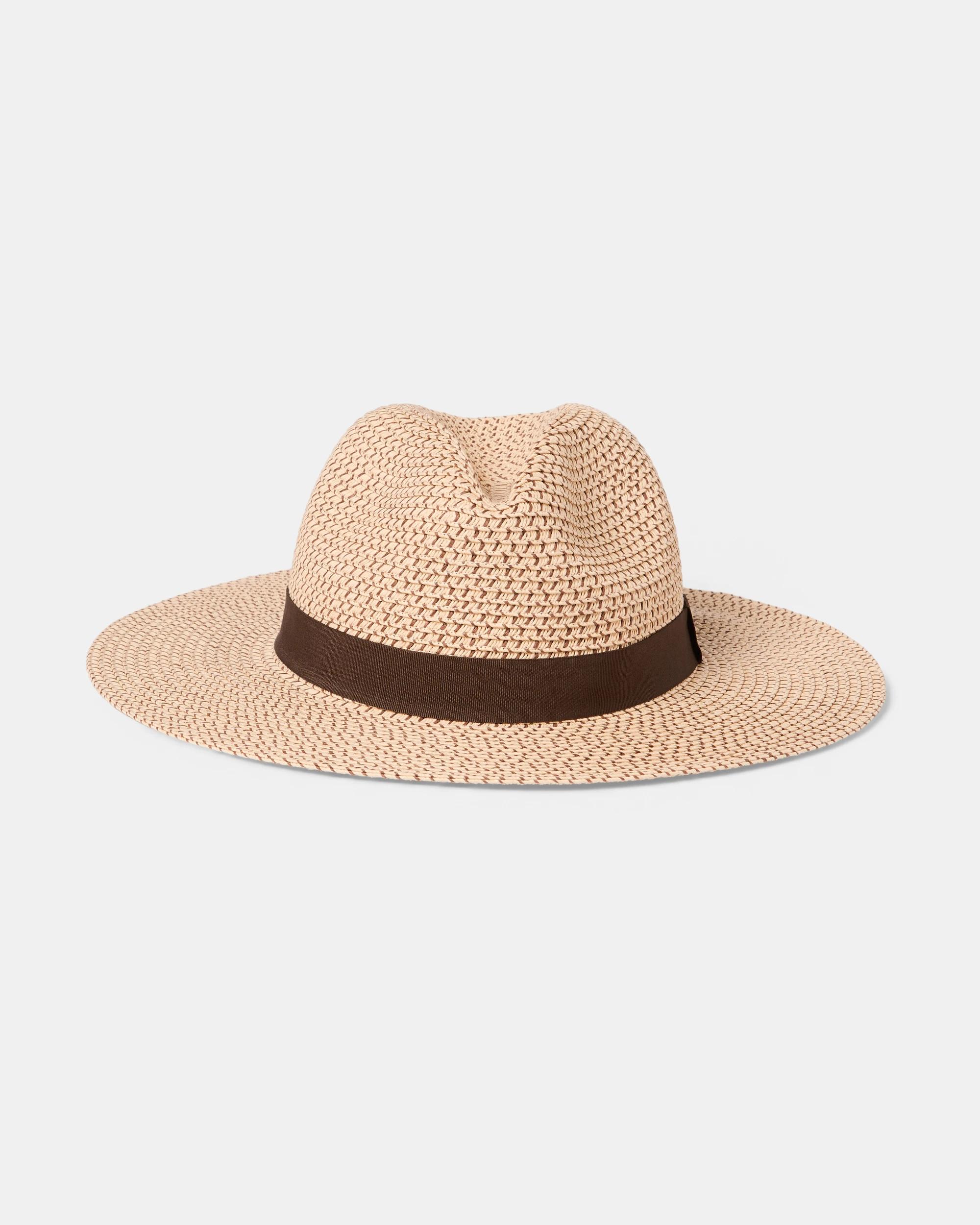1 Summer Fedora Hat Natural, 1 of 2