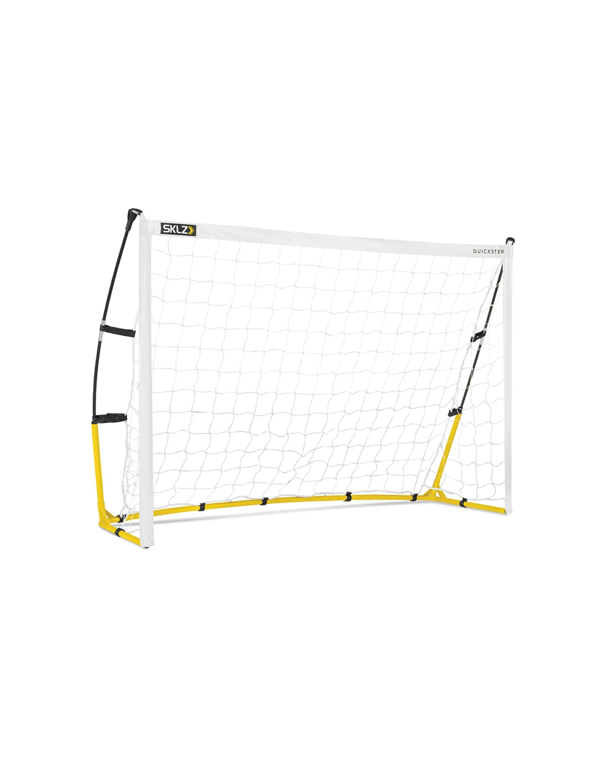 1 Sklz 6' Quickster Soccer Goal Tension-Tite Frame Technology Easy Setup Portable Design - White, 1 of 5