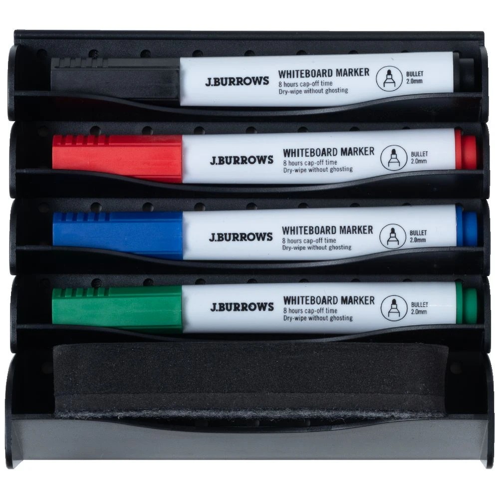 3 J.Burrows Marker Station with 4 Markers and 1 Eraser, 3 of 4