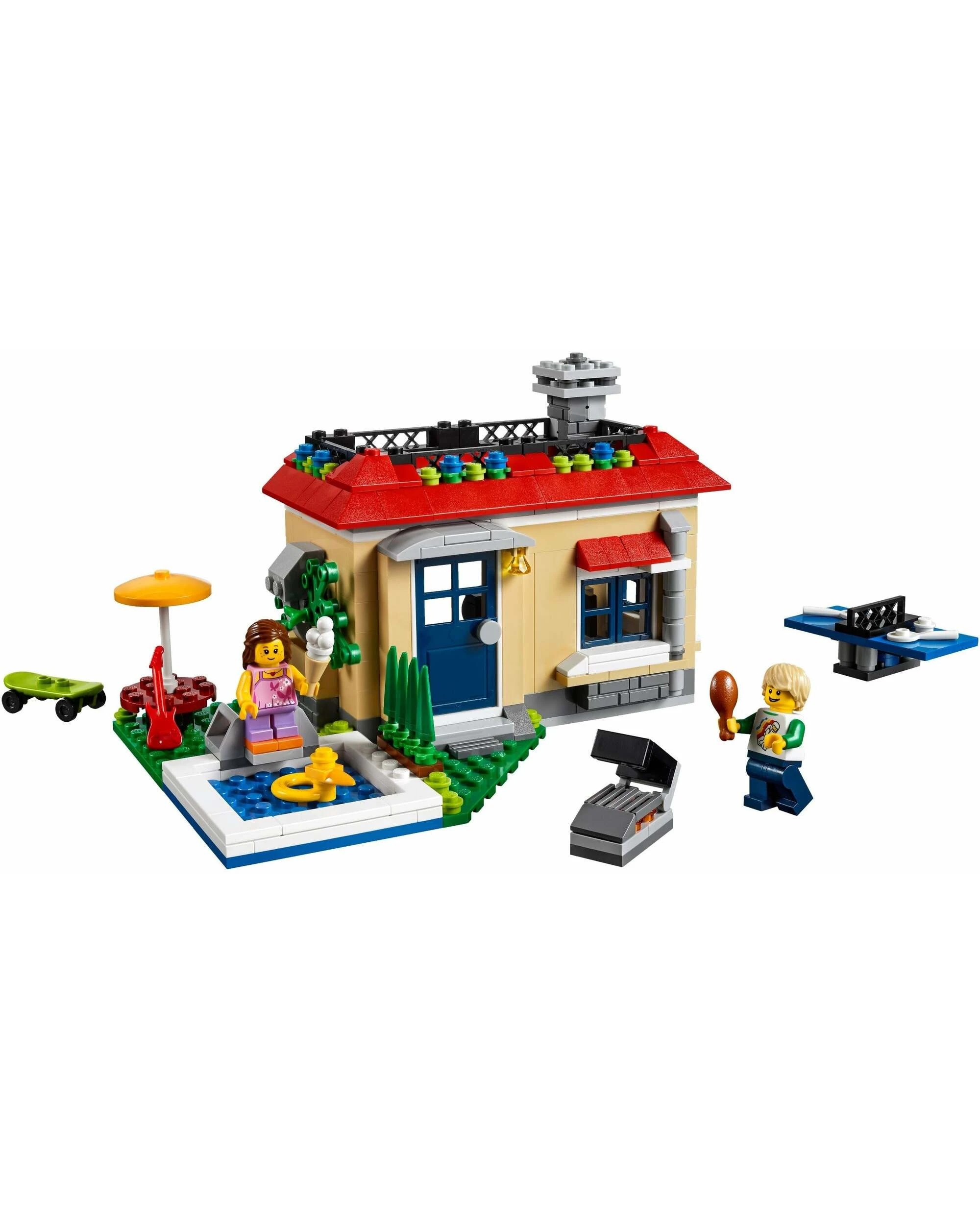 3 LEGO Creator Series Modular Poolside Holiday 31067 Building Kit, 3 of 5