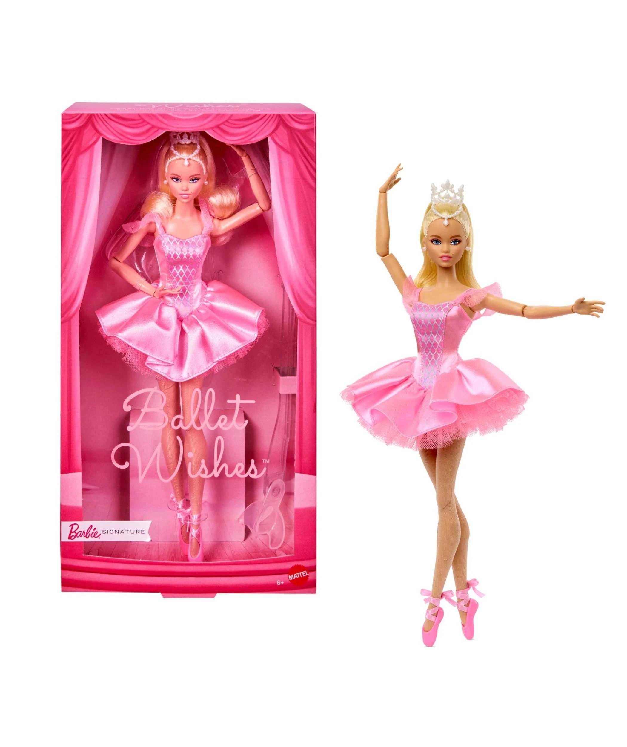 1 Mattel Barbie Signature Ballet Wishes Barbie Doll - Pink, 1 of 6