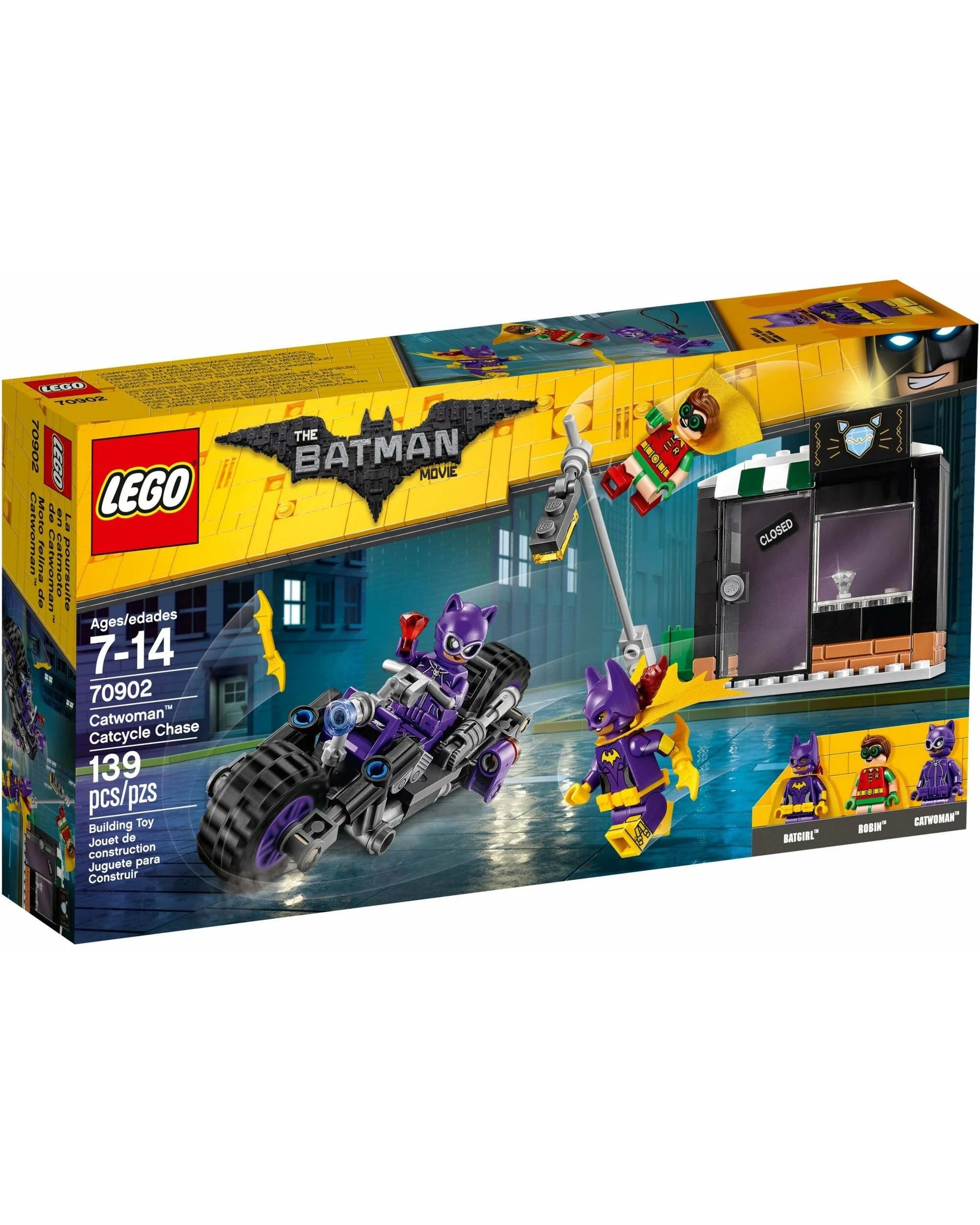 1 LEGO DC Comics Super Heroes Batman Movie Catwoman Catcycle Chase 70902, 1 of 5