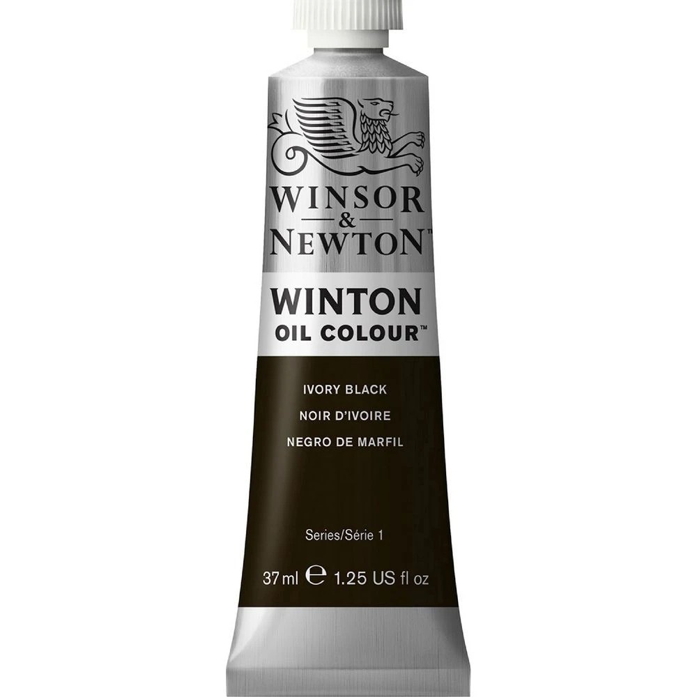 1 Winsor & Newton Winton Oil Colour 37mL Ivory Black, 1 of 1