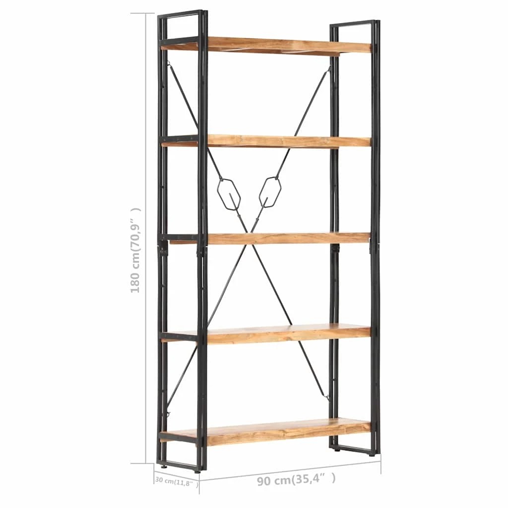 6 vidaXL Bookcase Industrial - Brown, 6 of 10