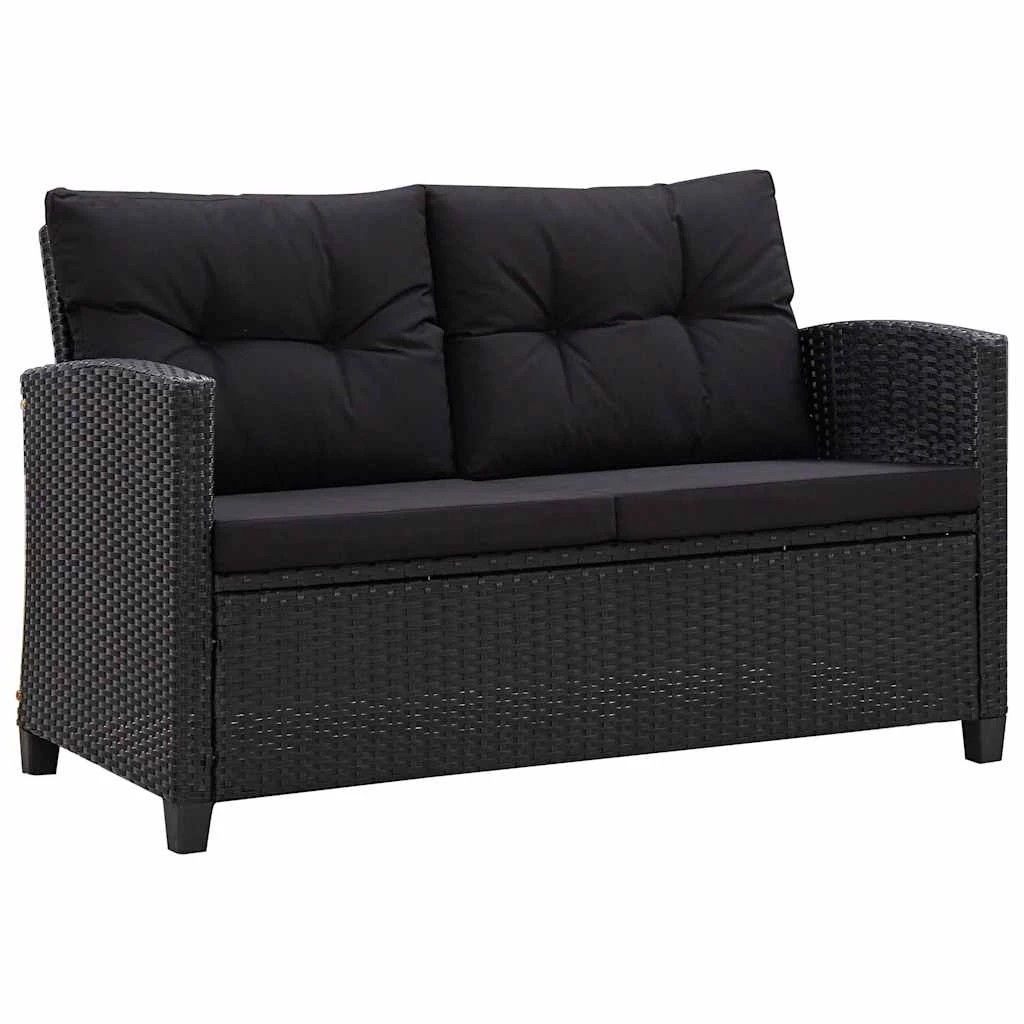 1 vidaXL Garden sofa Light Weight - Black, 1 of 8