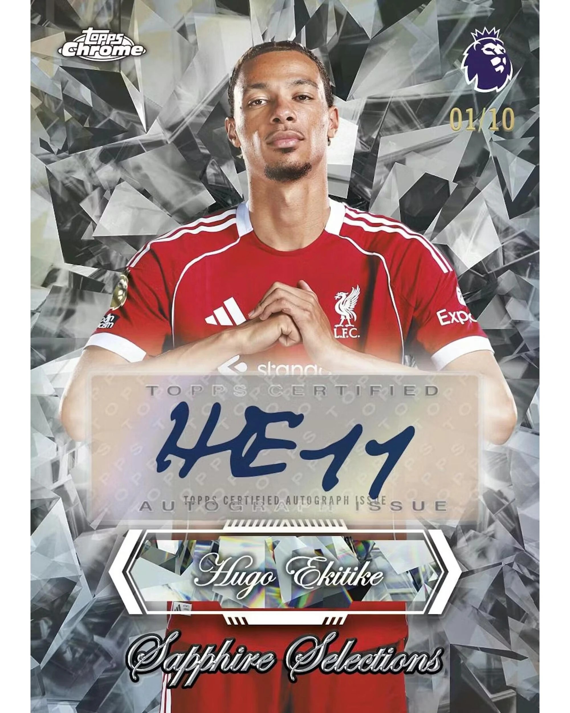 2 Topps Chrome 2026 Premier League Sapphire Edition Soccer Hobby Box, 2 of 2