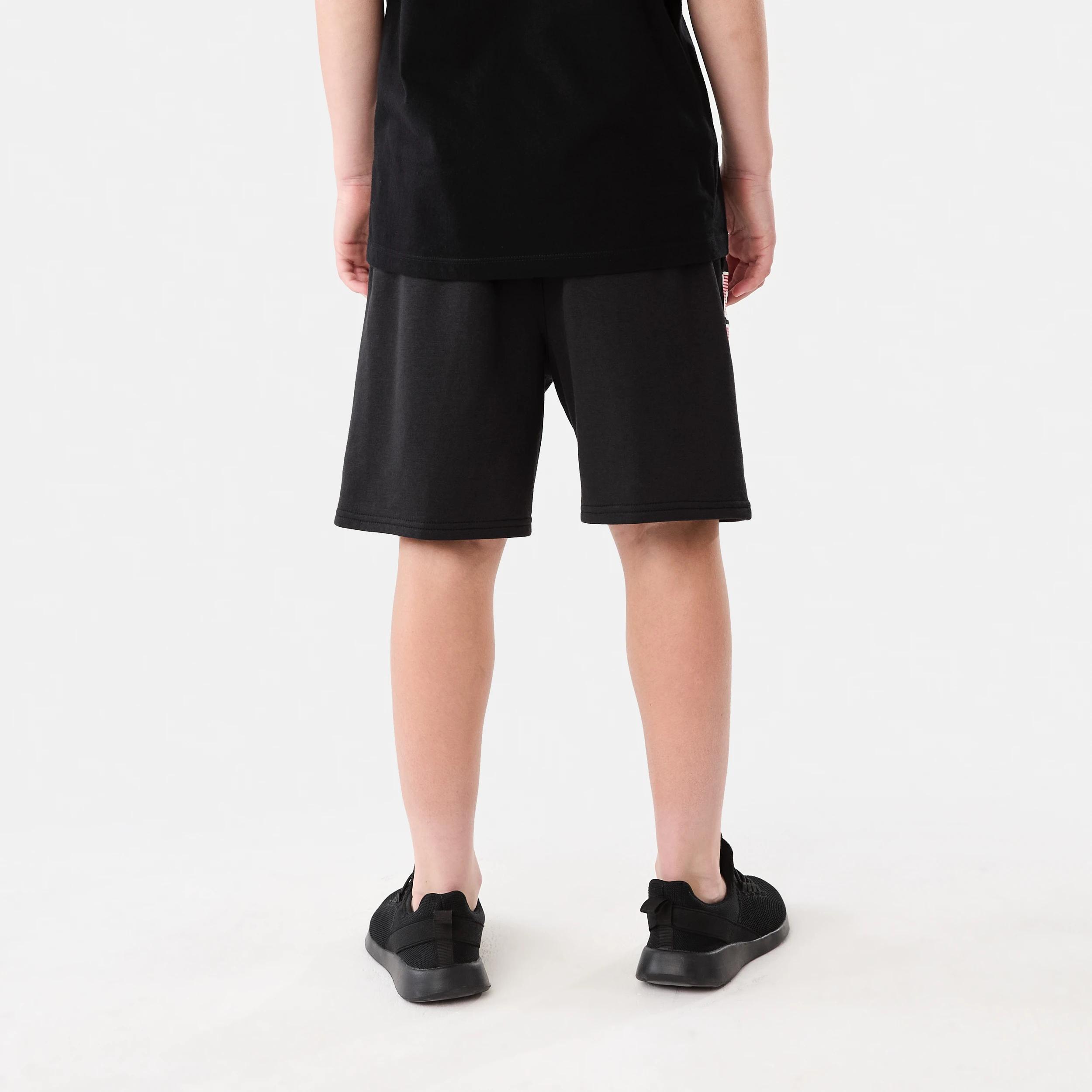 3 Official NBA Kids Fleece Shorts BLACK BULLS TERRY SHORT, 3 of 7