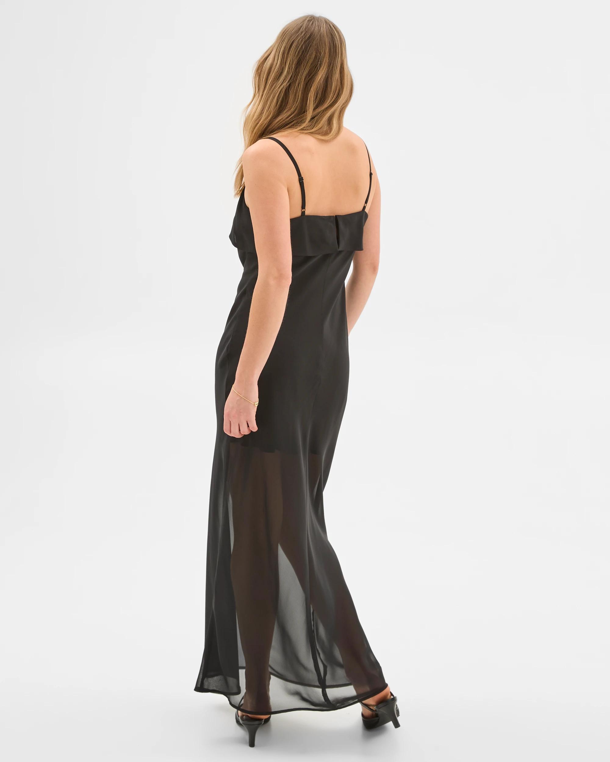6 Sheer Maxi Dress - Lily Loves BLACK, 6 of 6