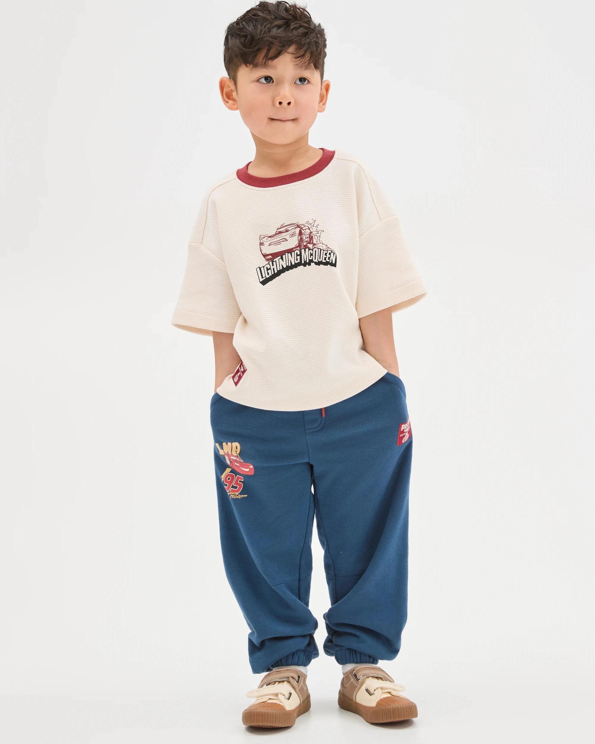 1 Disney Cars Australian Cotton Blend Trackpants NAVY, 1 of 5