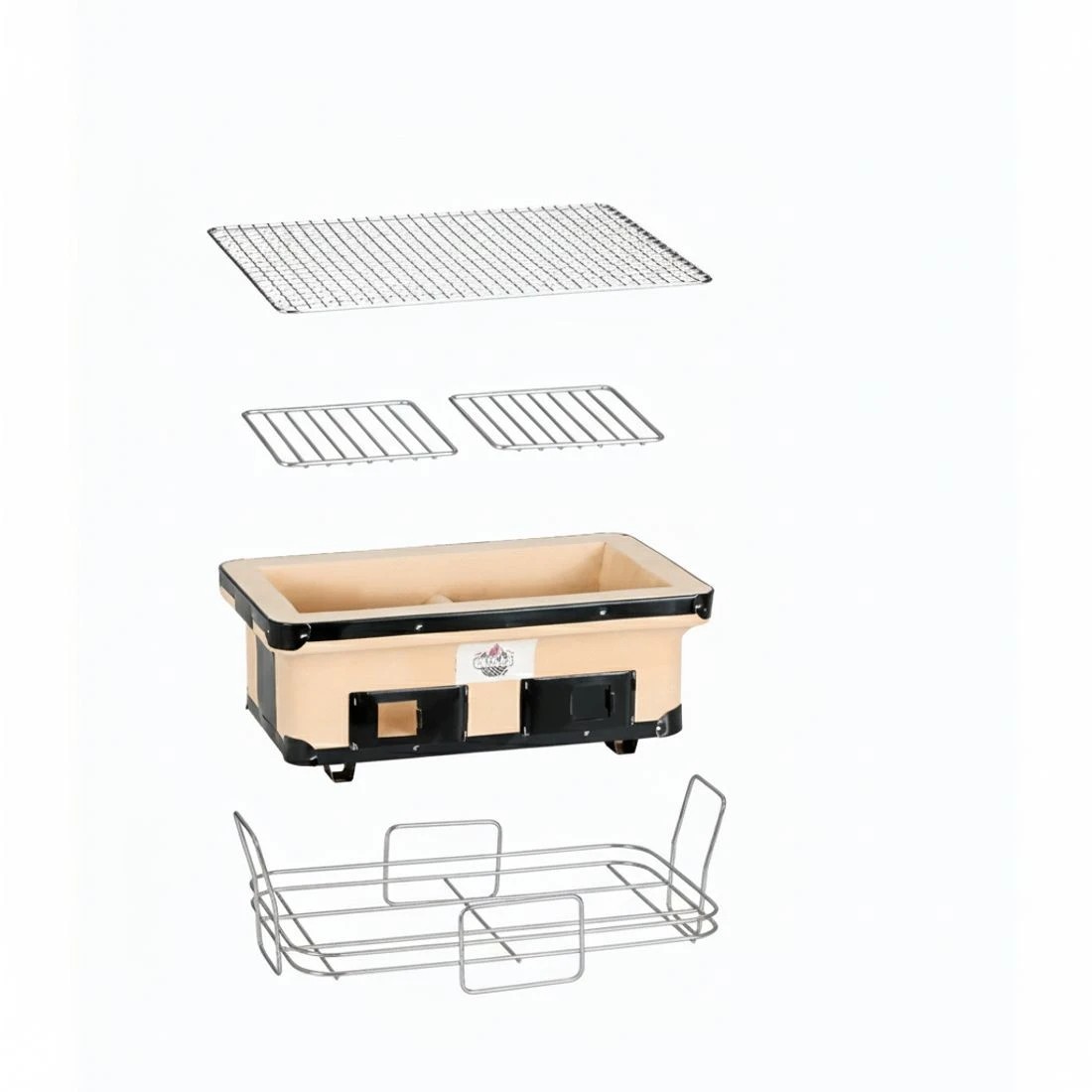 4 Grillz BBQ Grill Tabletop Smoker - Black, 4 of 6