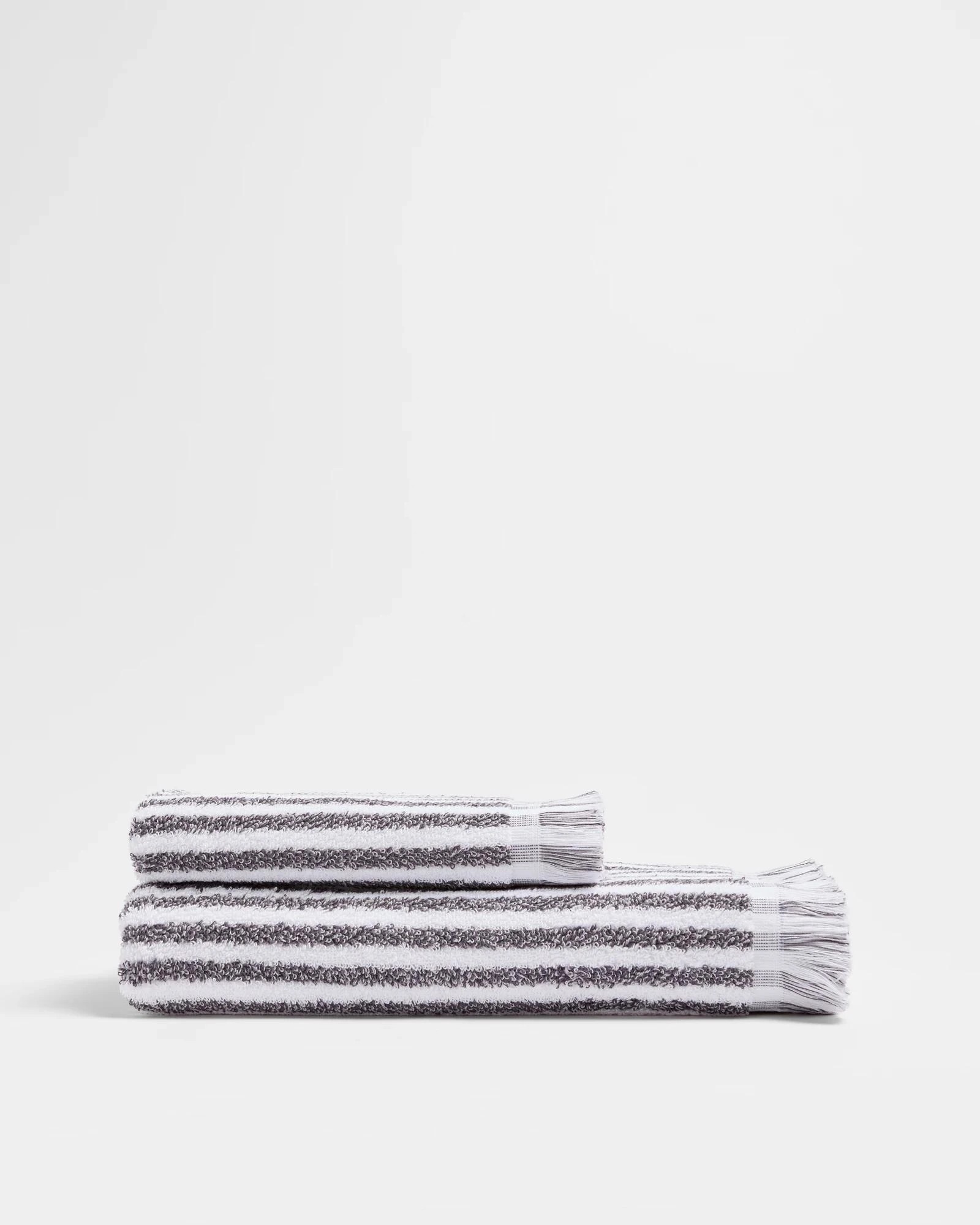 3 Target Australian Cotton Marle Striped Bath Sheet -  Hugo - Grey, 3 of 3
