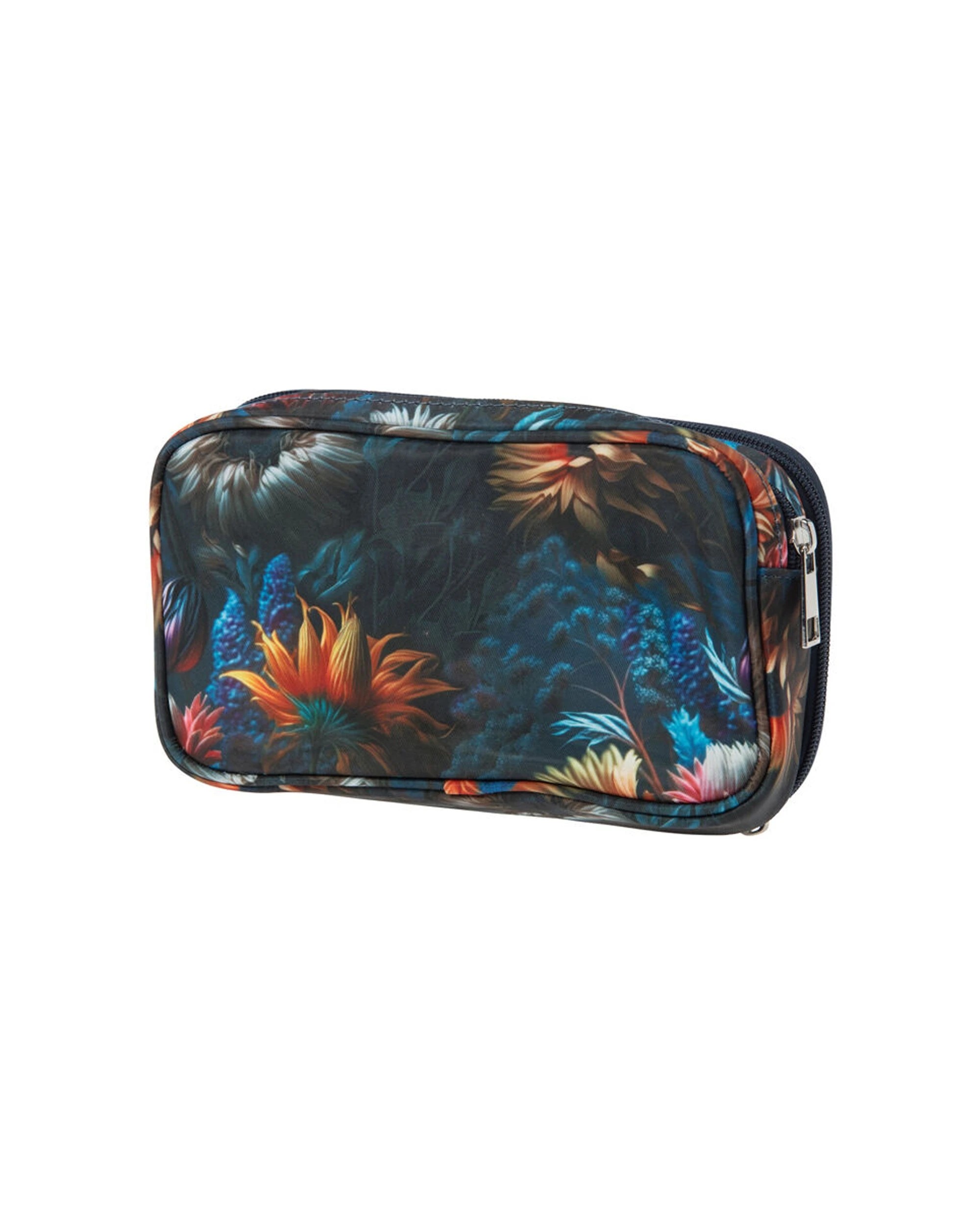 1 Bramble Bay Vintage Floriade Midnight Serenade Wash Cosmetic Bag Travel - Green, 1 of 1