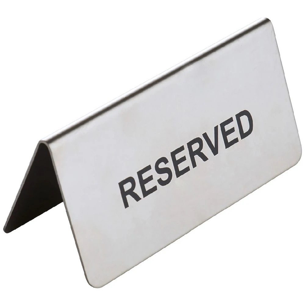 1 Sandleford Reserved Table Sign 100 x 45mm, 1 of 1