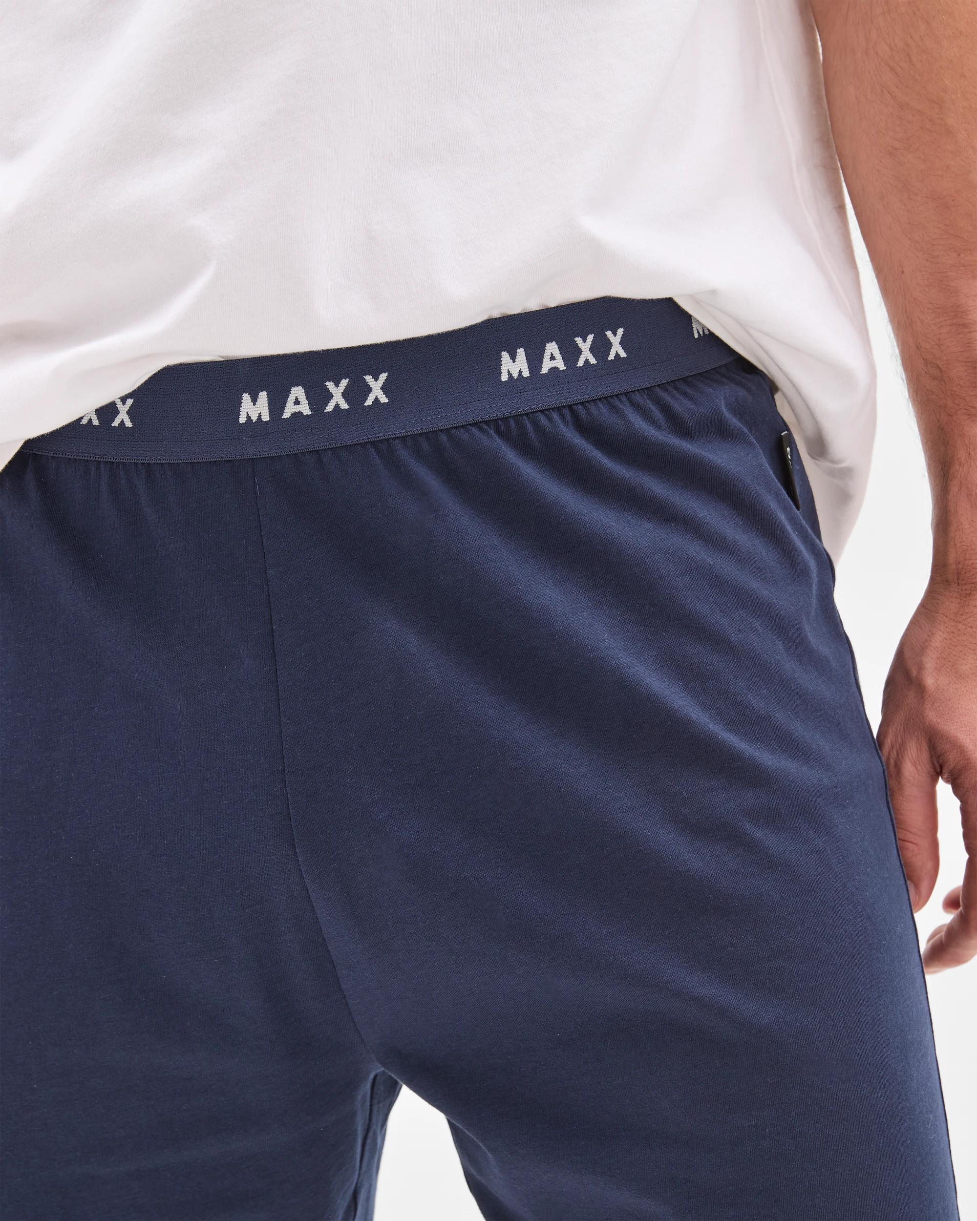 4 Mens Australian Cotton Jersey Sleep Shorts - Maxx NAVY BLUE, 4 of 6