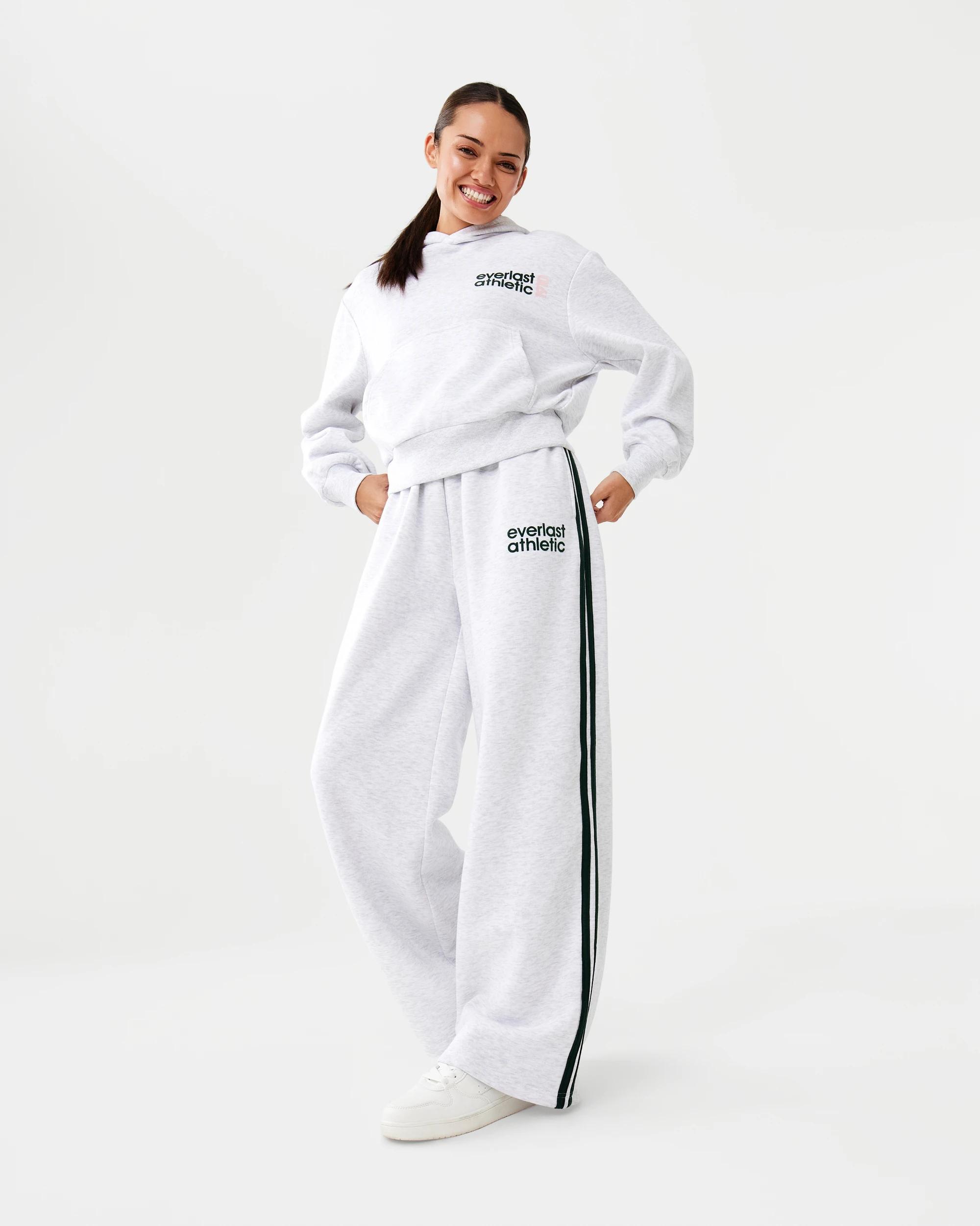 10 Everlast Womens Mid Length Cinch Hoodie White Marl, 10 of 10