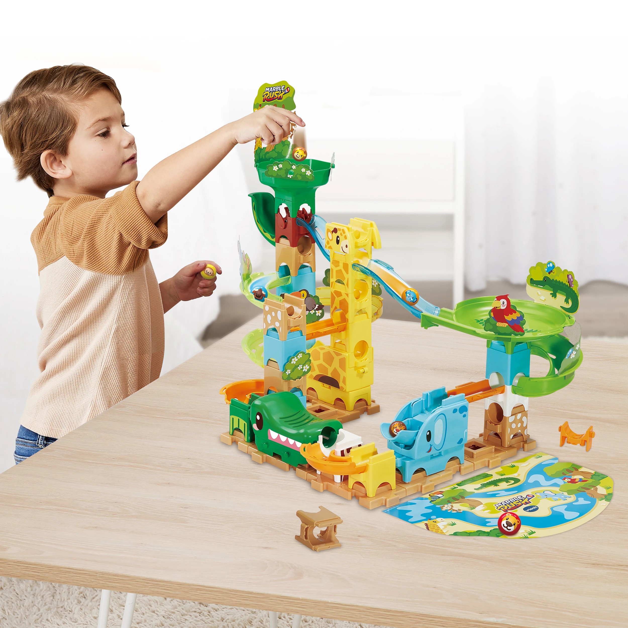 4 VTech Marble Rush Junior Safari Slides - Multi, 4 of 4