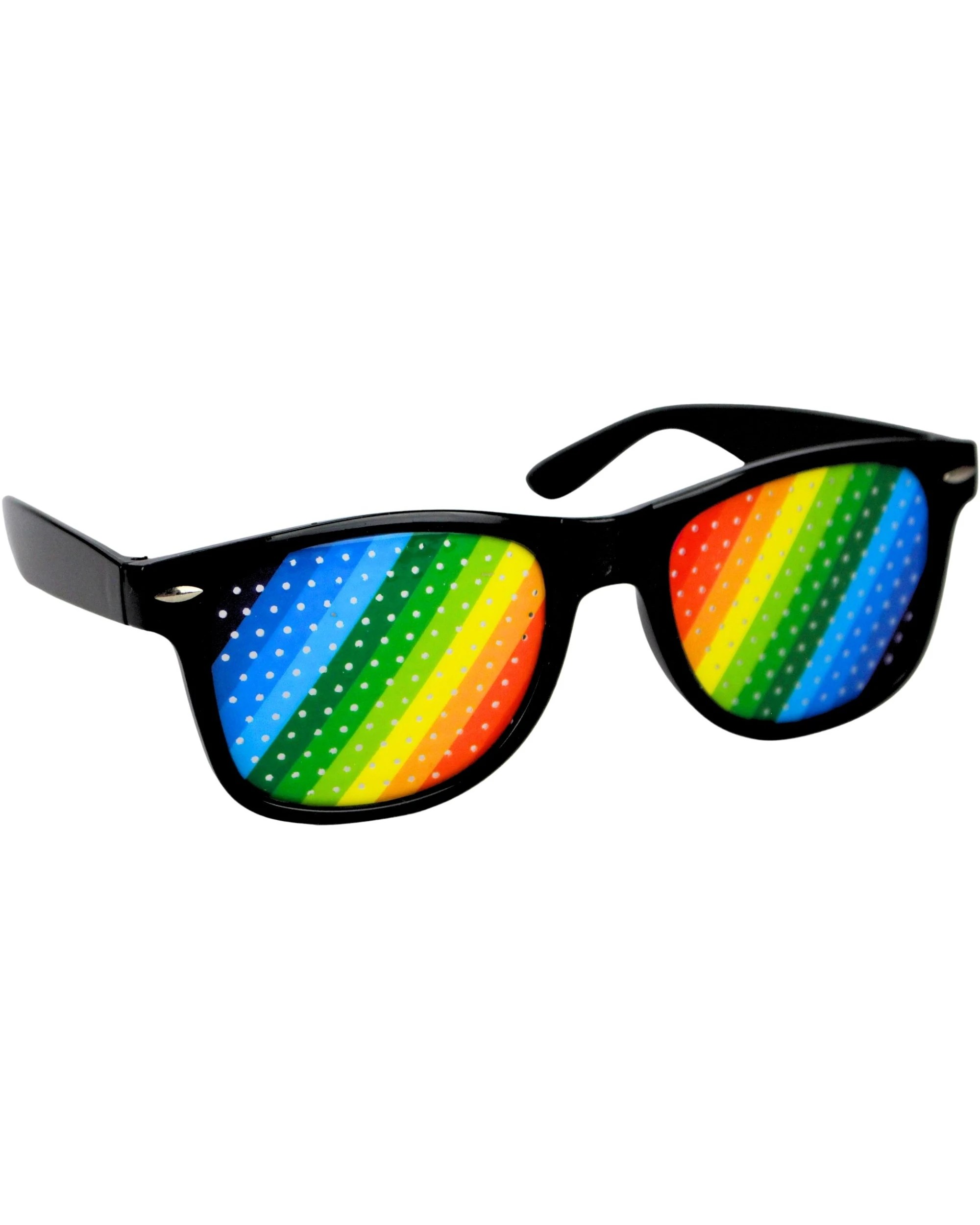 2 Partyrama Rainbow Striped Party Glasses - One Size - Multi, 2 of 4