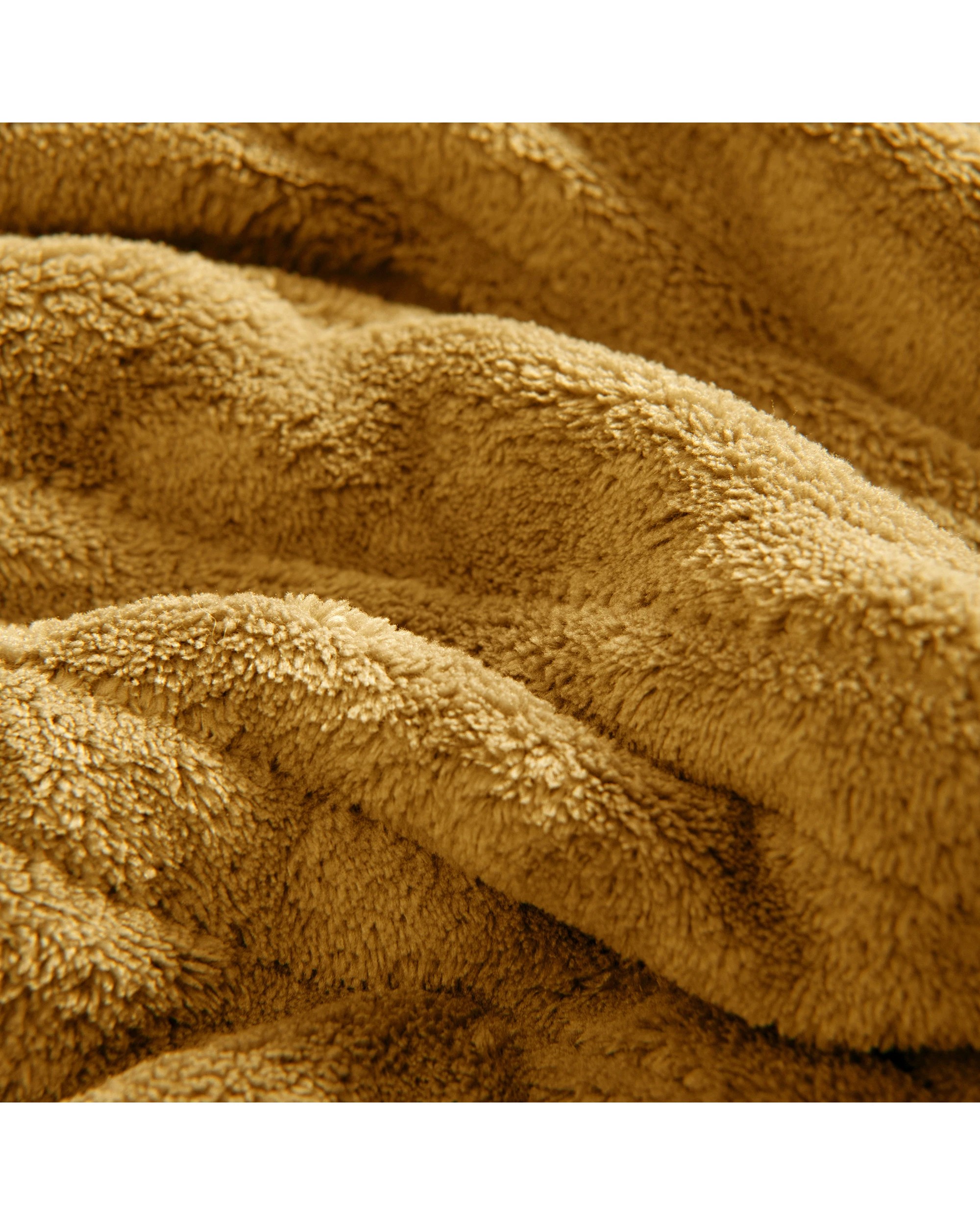 3 Dreamaker Kingston Coral Fleece Electric Heated Throw Blanket 180x200cm - Mustard, 3 of 7