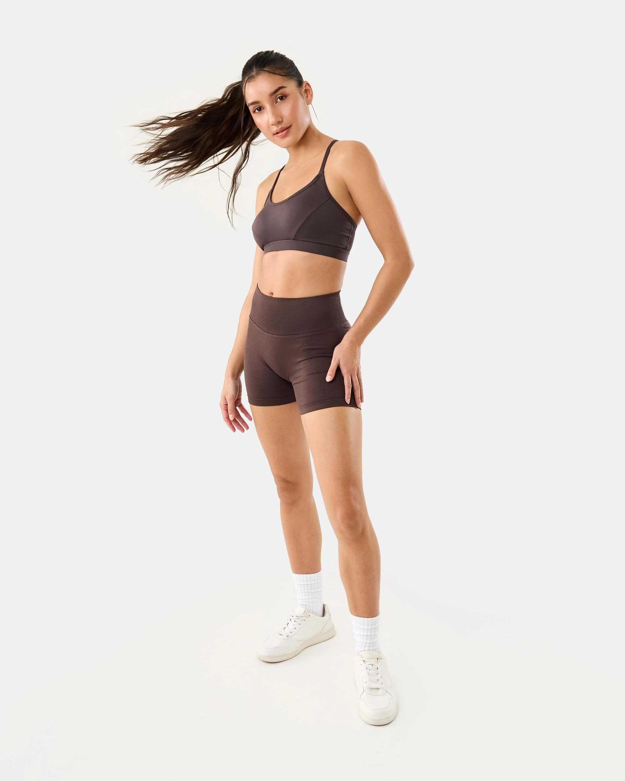 3 Active Womens Moulded Balance Crop Espresso, 3 of 8
