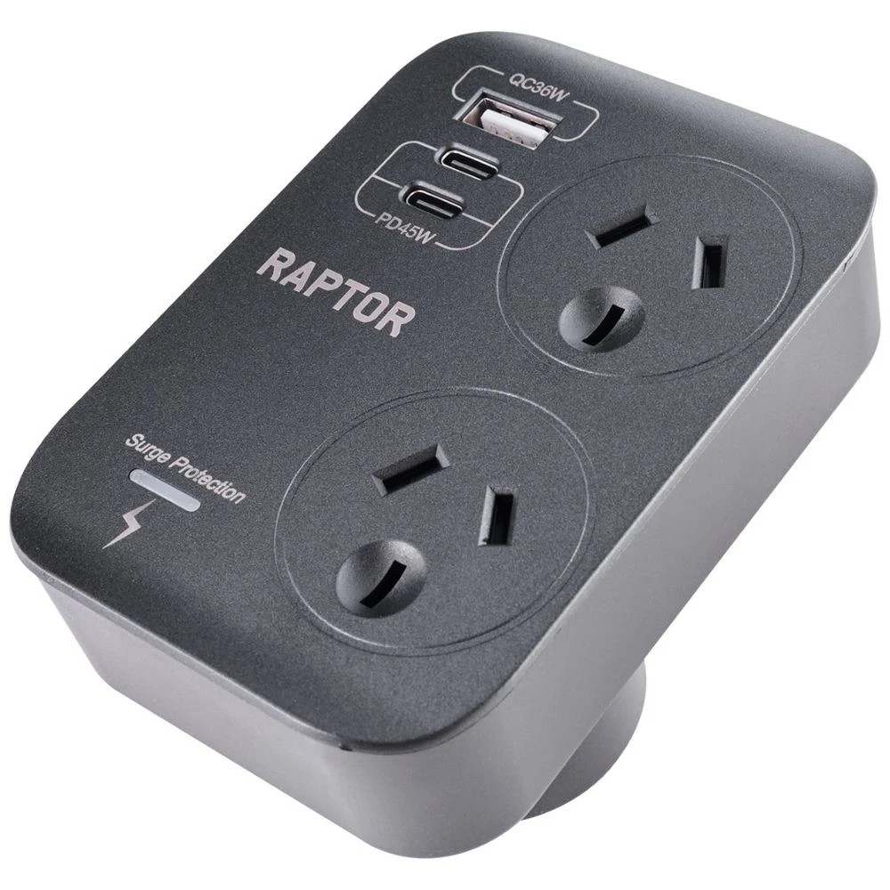 4 Jackson Raptor Surge Protected 2 Port with USB C/A, 4 of 5