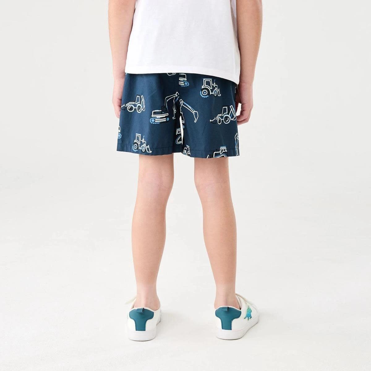 3 Poplin Shorts OUTLINE CONSTRUCTION NAVY, 3 of 8