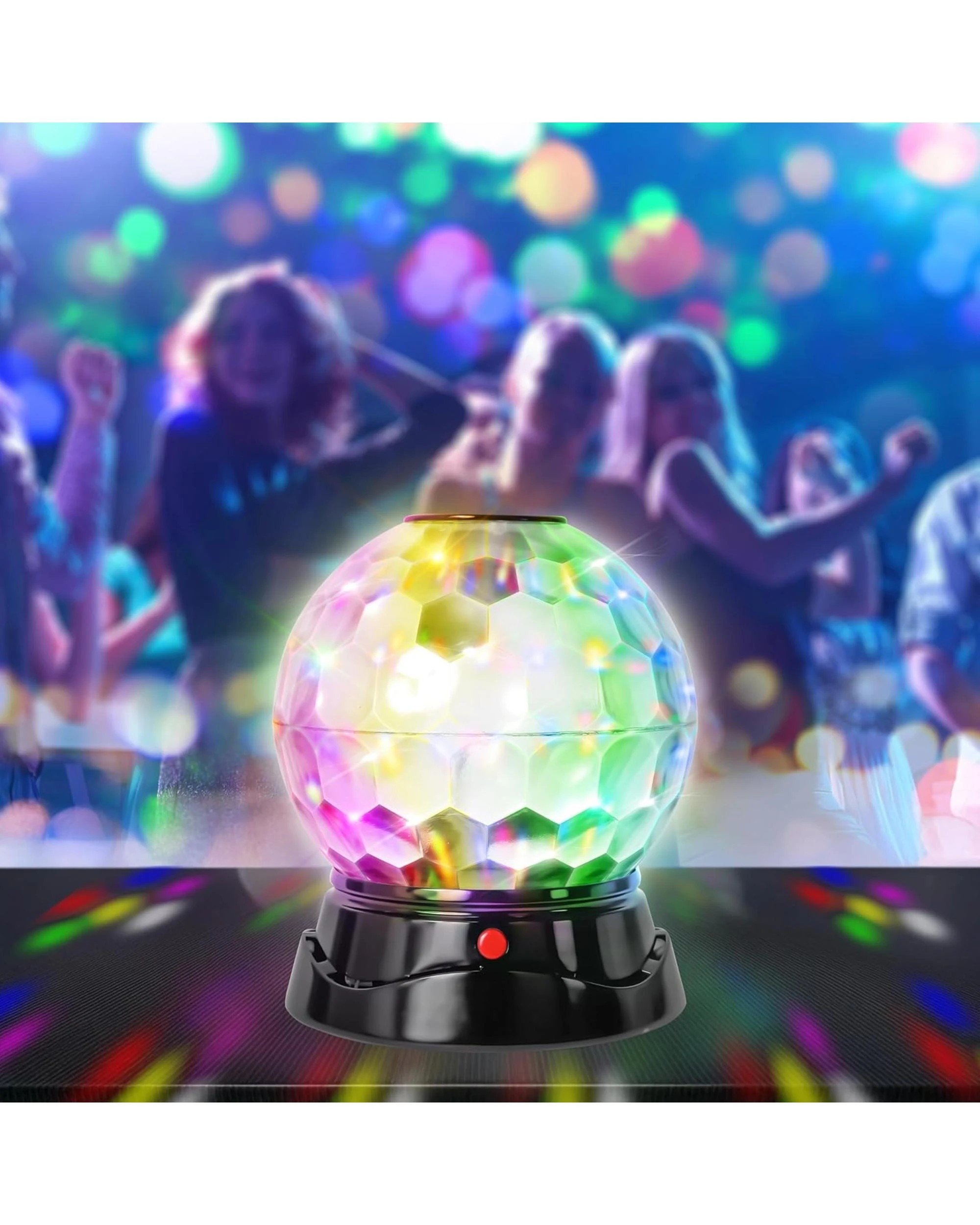 6 Maxx Bubbles Bubble Light Show Disco Ball, 6 of 6
