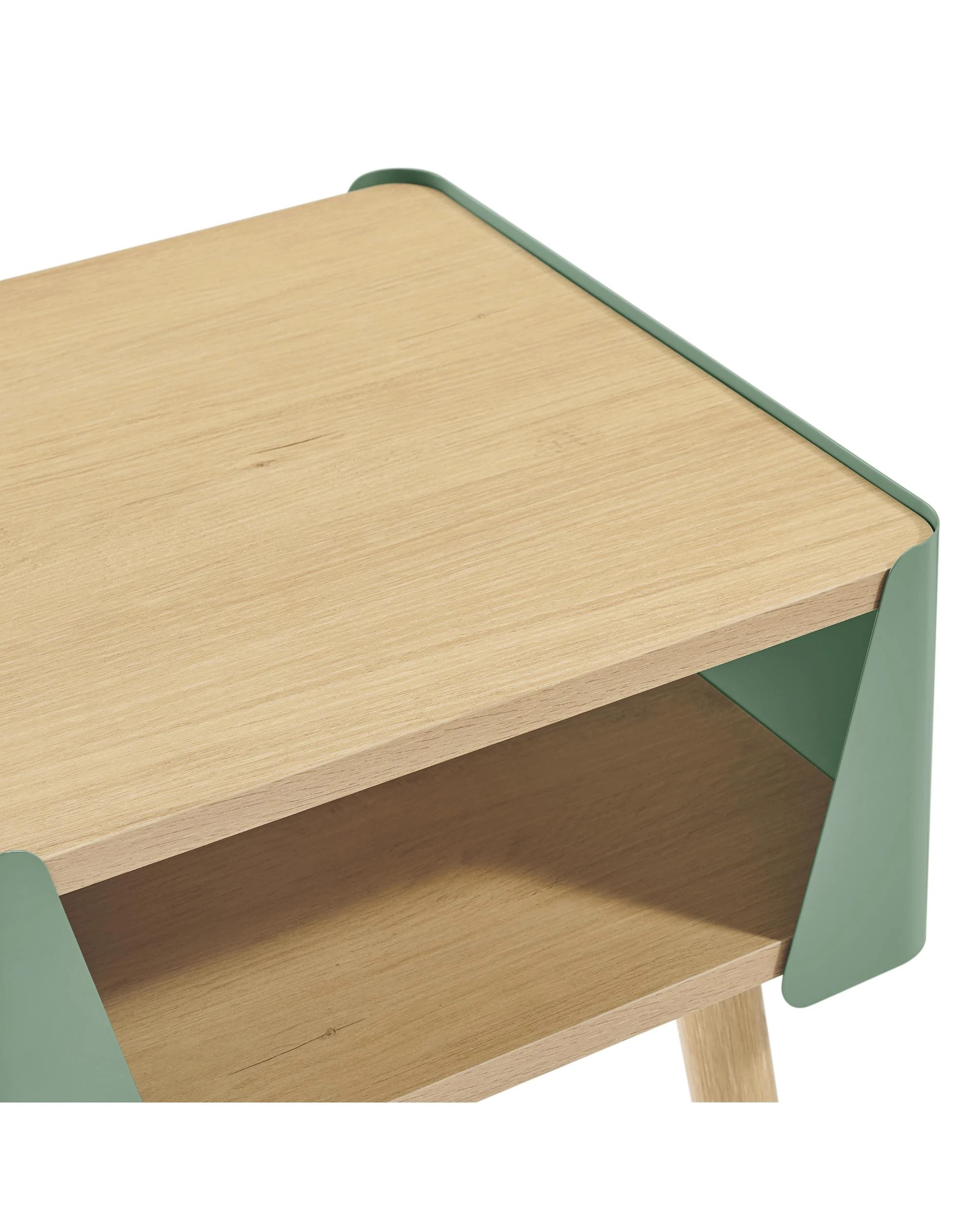 7 Kodu Side Table Bedside Shelf Square - Green, 7 of 8