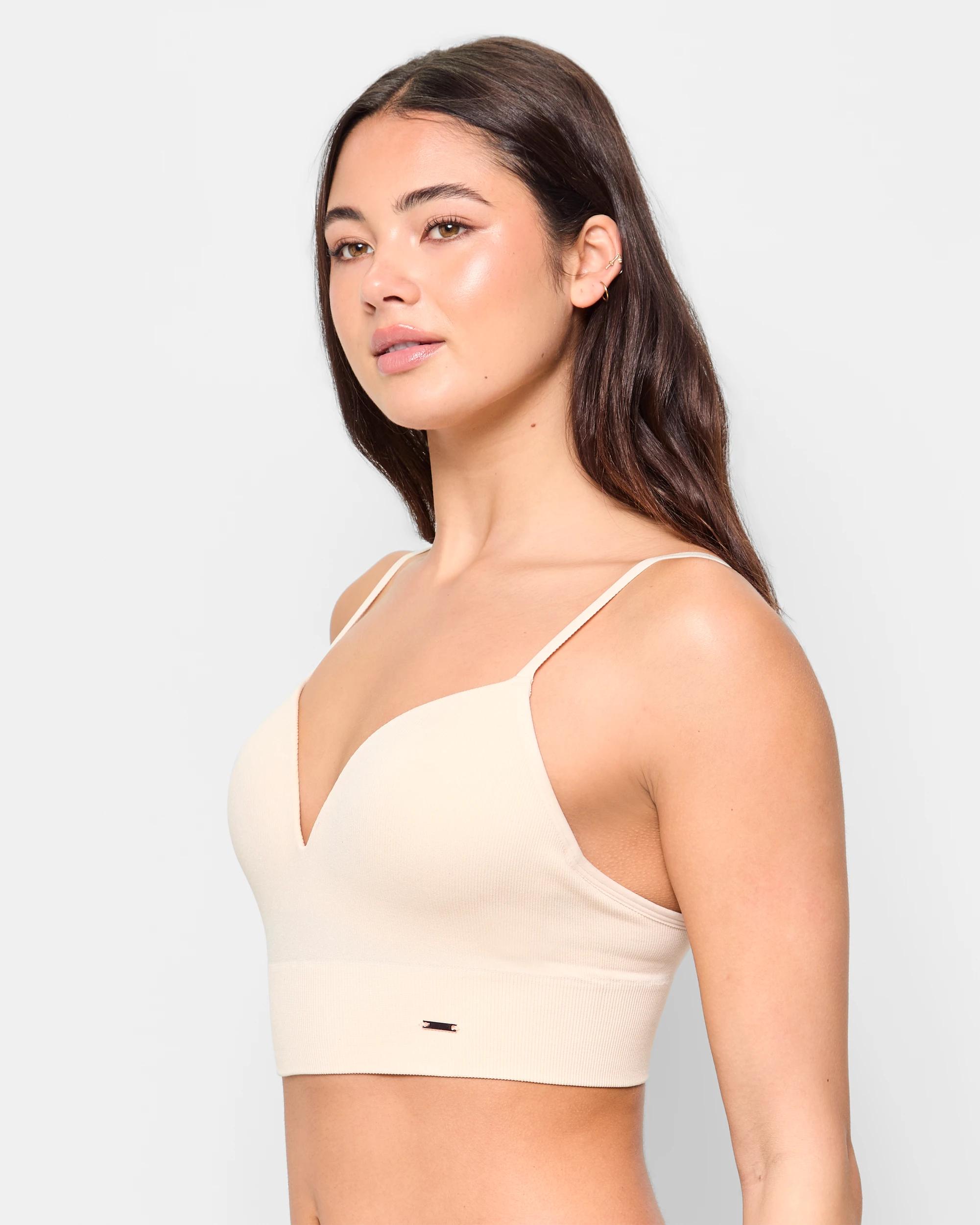 2 Ribbed Seamfree Push Up Crop - Lily Loves SHELL, 2 of 3