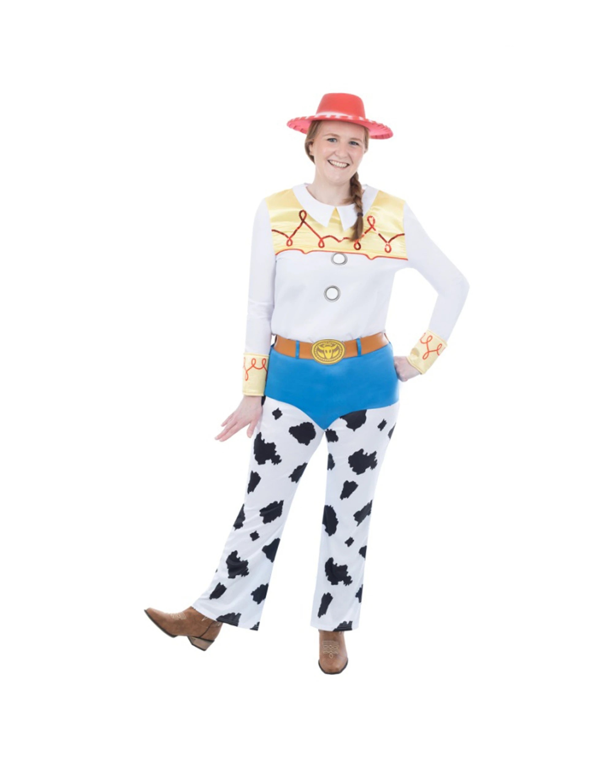 1 Disney Pixar Jessie Deluxe Toy Story Costume Adult Female Dress Up Outfit L - Multi, 1 of 1