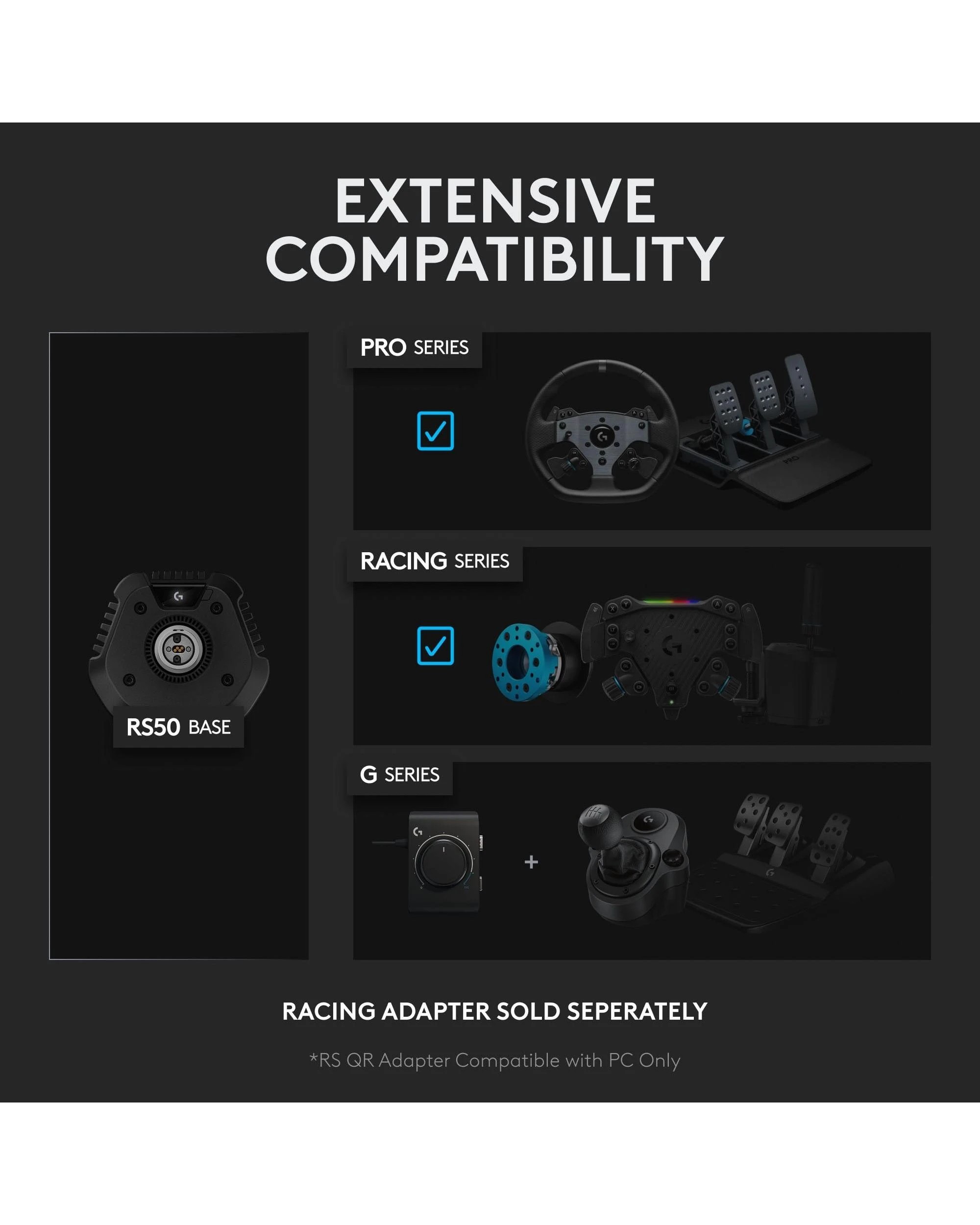 9 Logitech G RS50 System - Playstation / PC - Black, 9 of 10