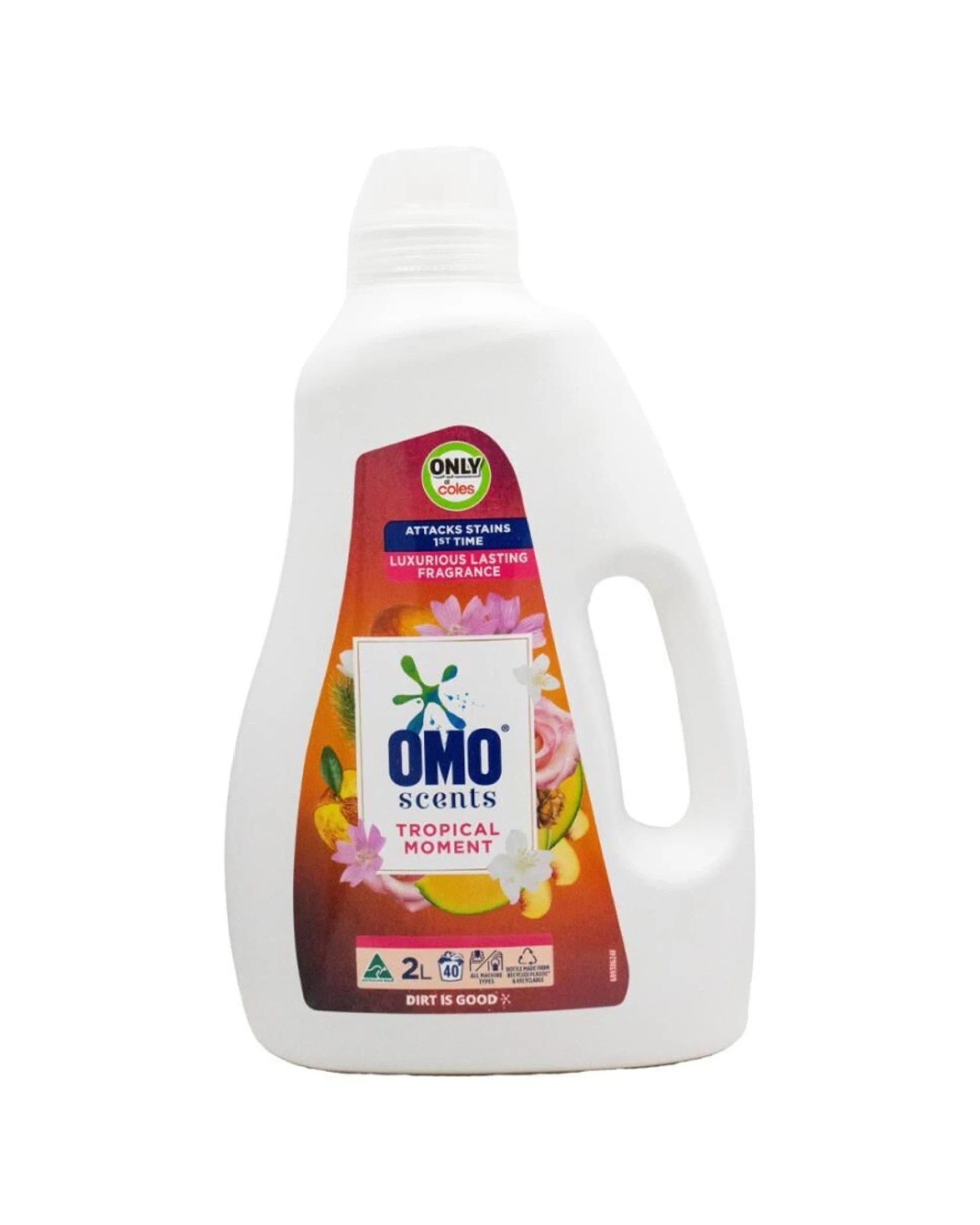 2 Omo Liquid Laundry Detergent 6PK2L Tropical Laundry Detergent Stain Remover, 2 of 3