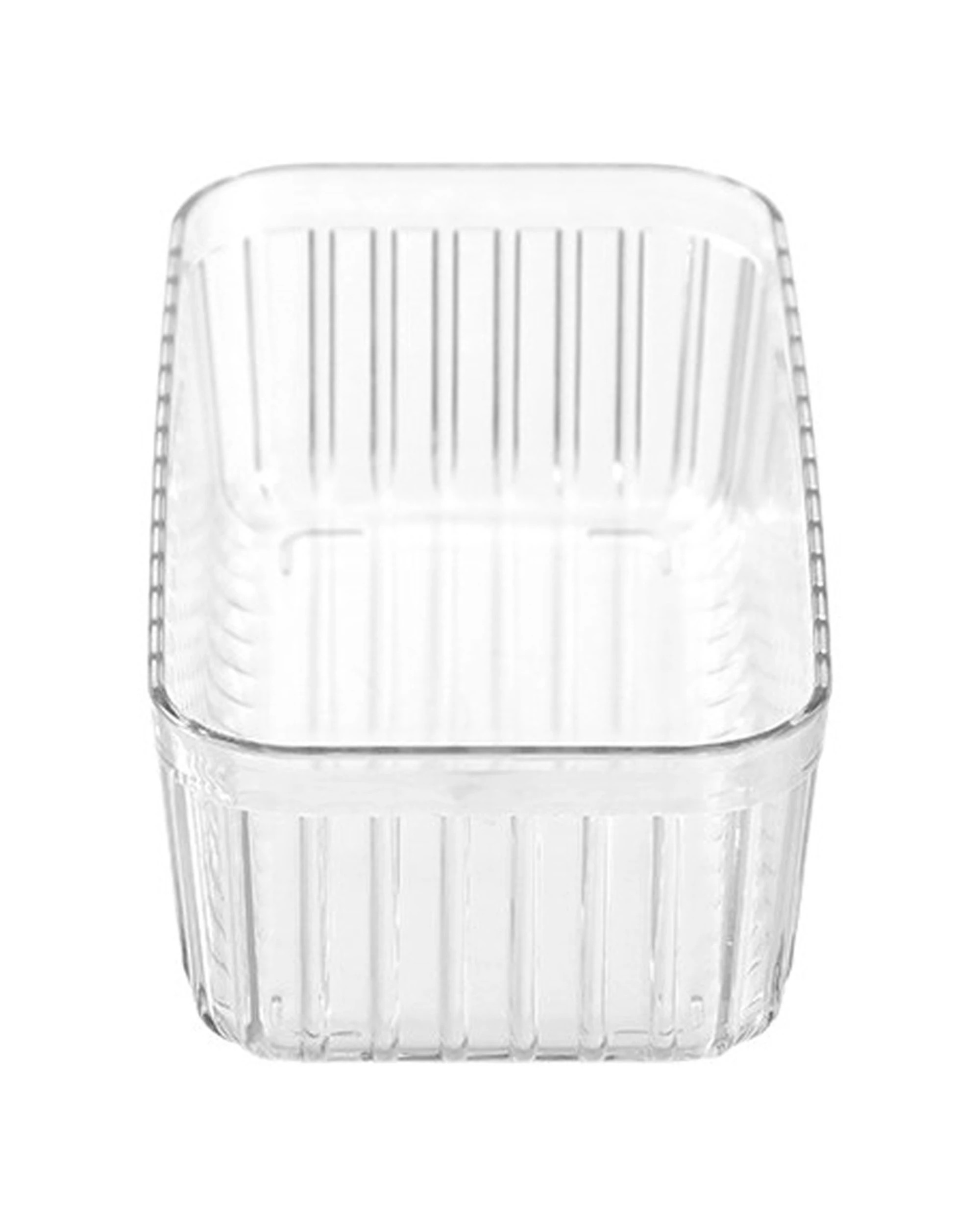 3 Boxsweden 18PK Crystal Ribbed Tray Home Organiser Storage Container - Clear, 3 of 4