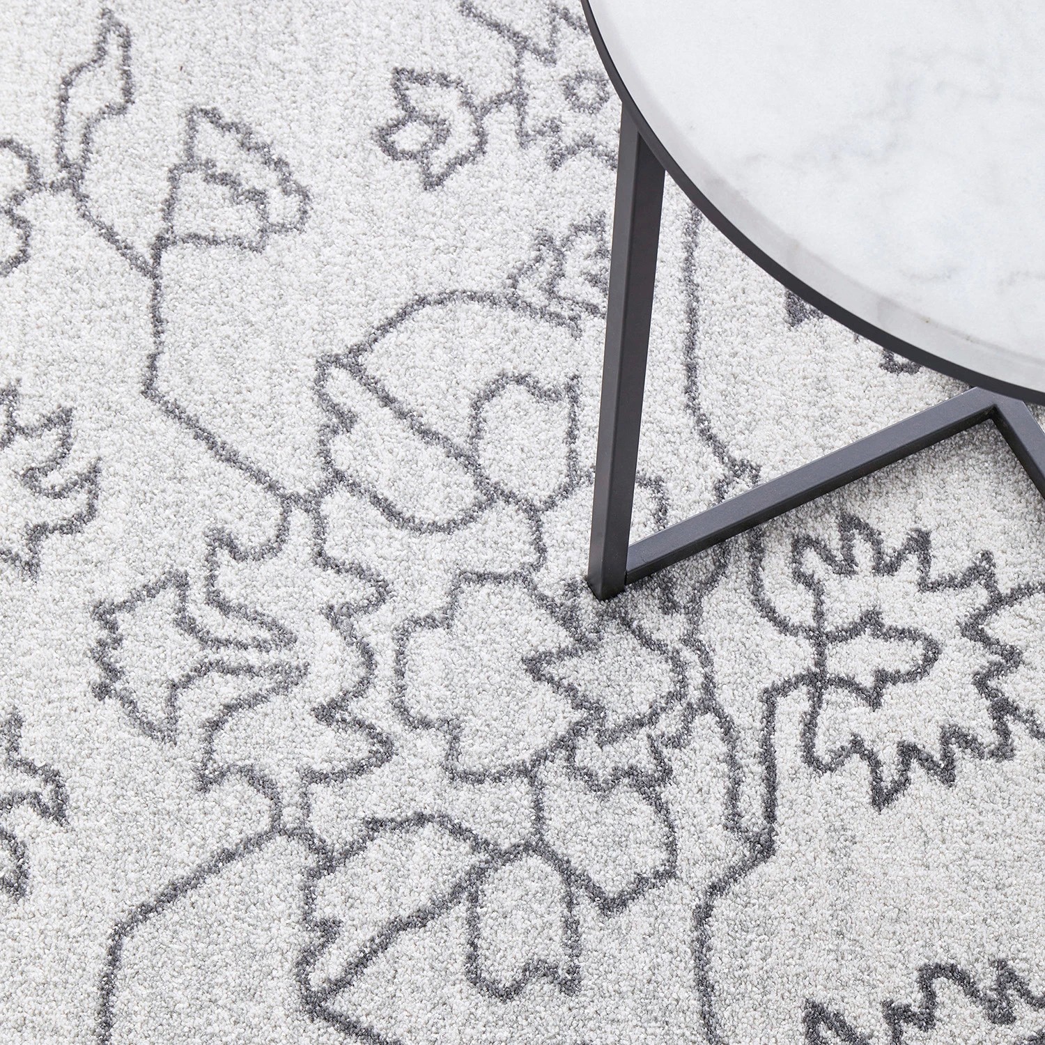 6 Common Ground Rugs Elysium Bjorn 290x200cm - Large Pet Friendly Floor Rug - White, 6 of 7