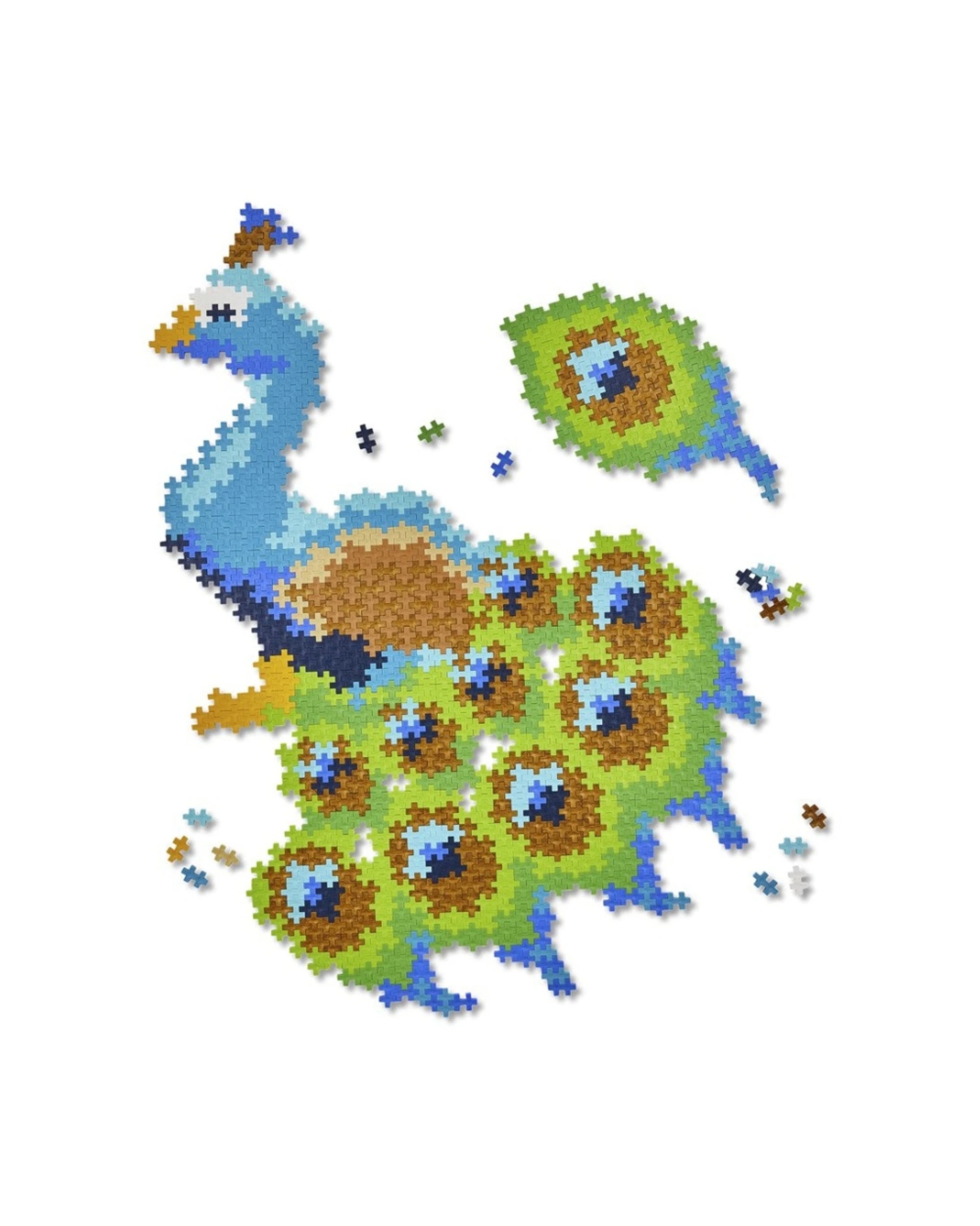 3 Plus-Plus Puzzle By Number Peacock Creative Kids Toy, 3 of 3