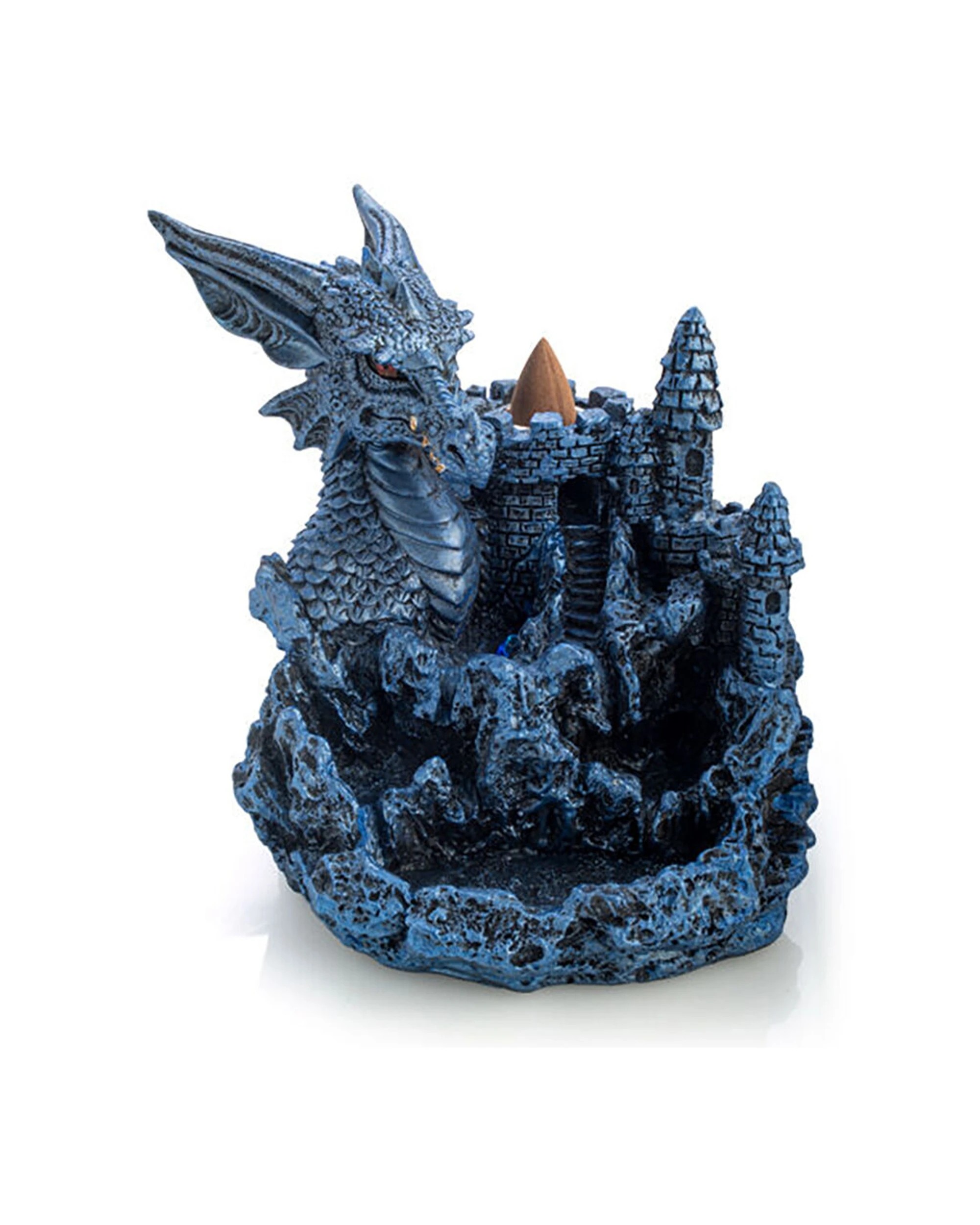 1 Mystical Worlds Ice Dragon LED Backflow Incense Burne - Blue, 1 of 6