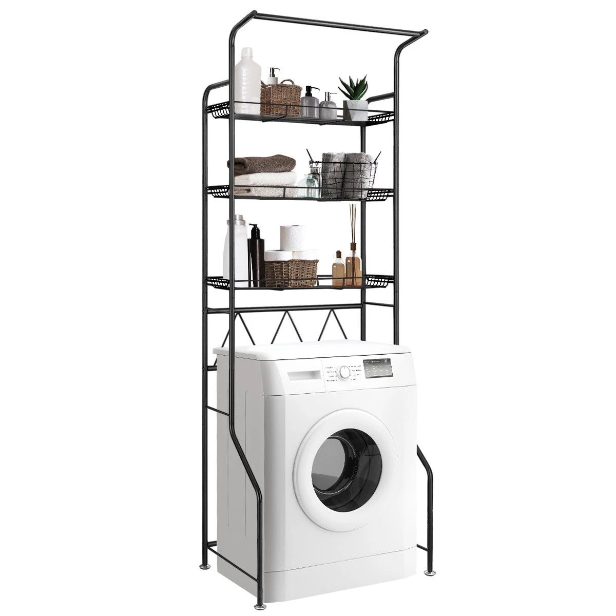 2 Ausway 3-Tier Steel Freestanding Bathroom Rack, 2 of 7