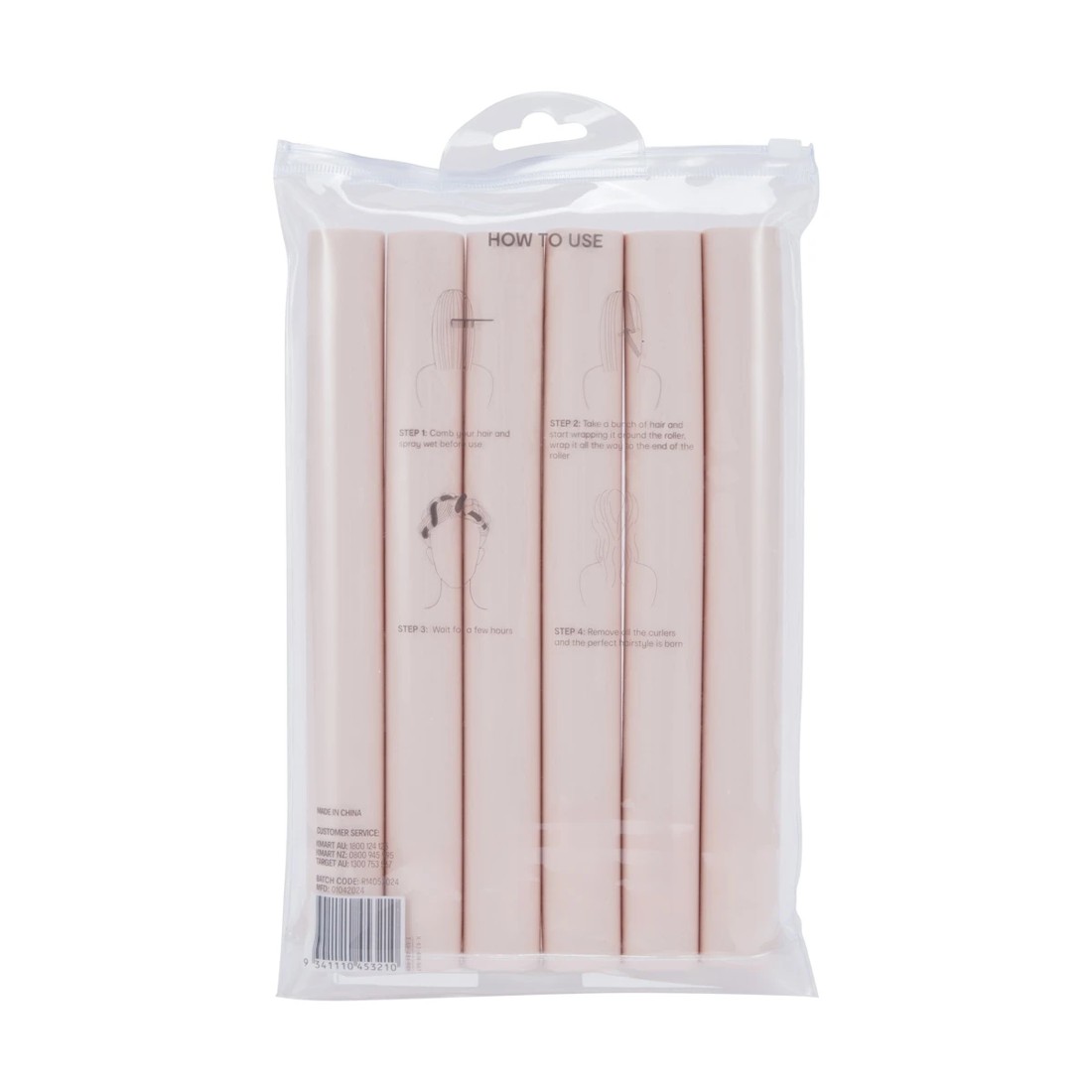 5 OXX Haircare 6 Piece Bendy Rollers - Pink, 5 of 5