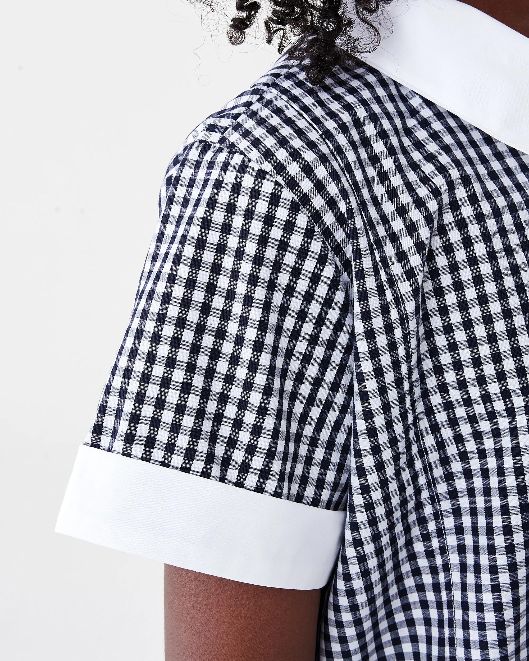 6 School Dress Blu Gngham, 6 of 10