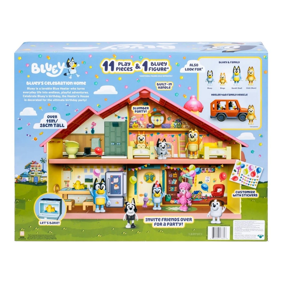 9 28cm Bluey's Birthday Celebration Home Playset, 9 of 9